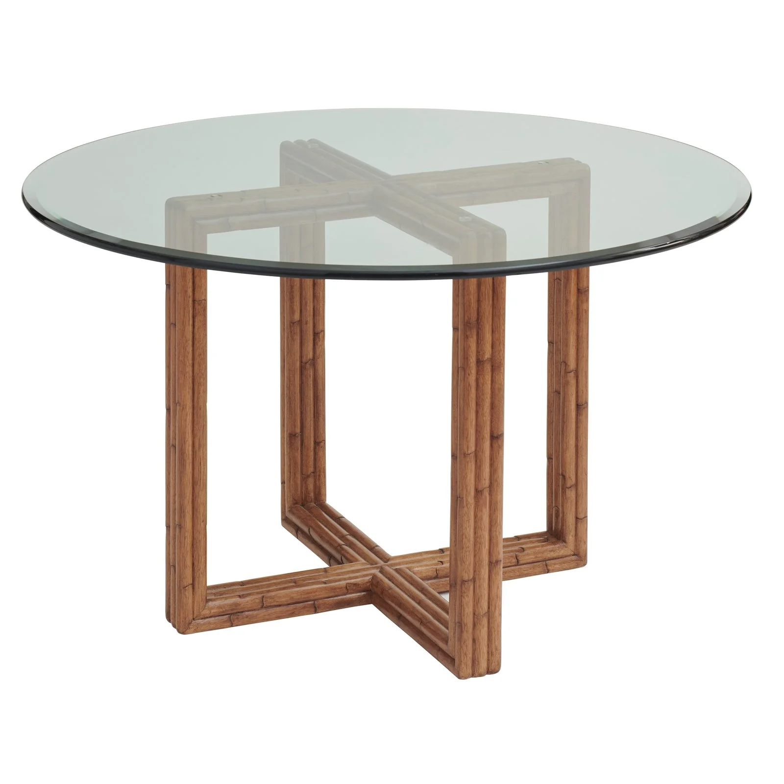 Tommy Bahama Home Palm Desert Sheridan Glass Top Round Dining Table - Image 5