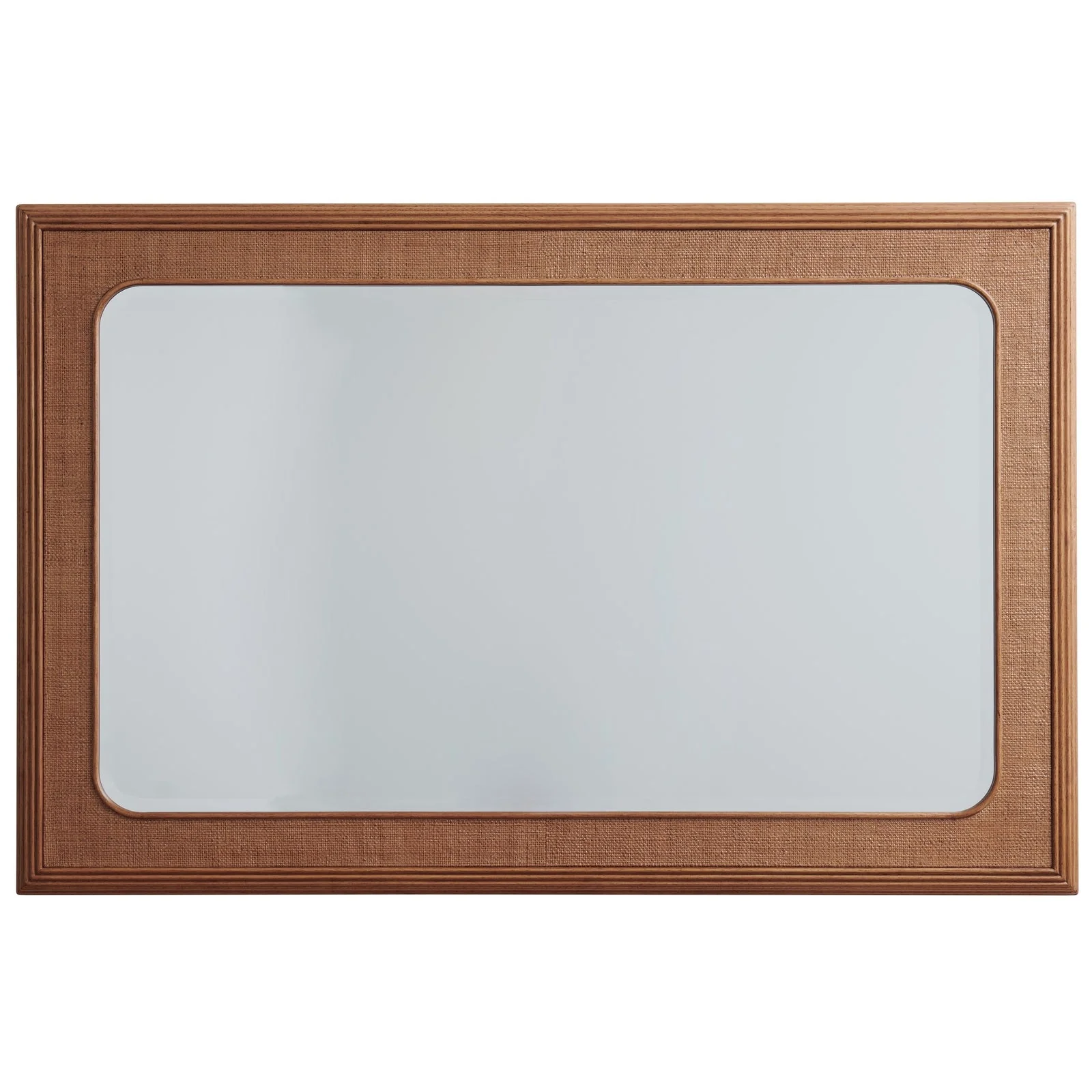 Tommy Bahama Home Palm Desert Wood Framed Raffia Mirror - Image 5