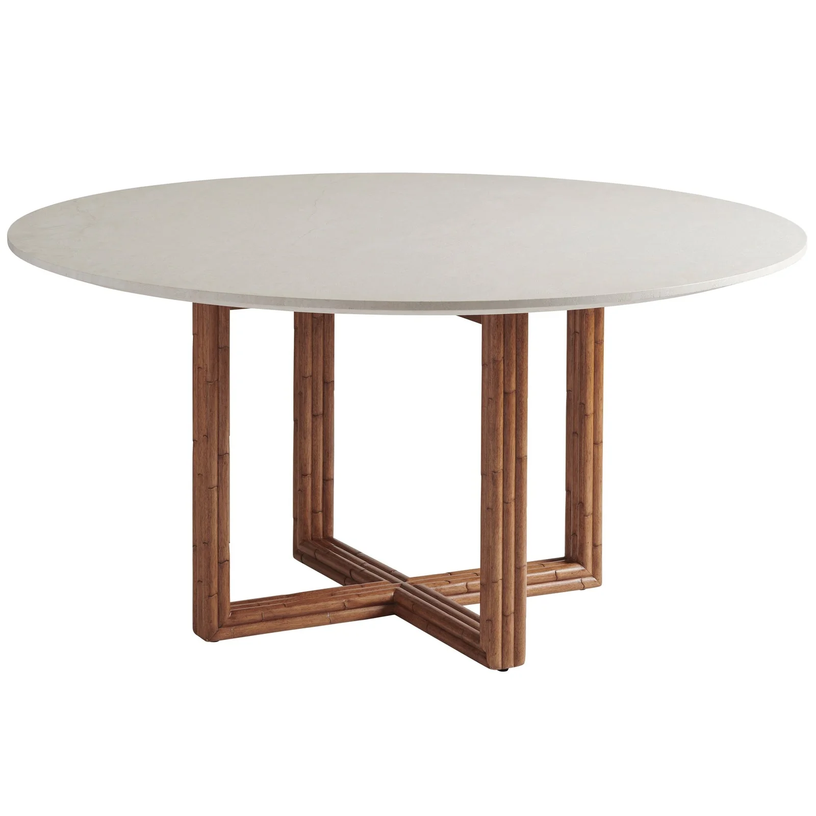 Tommy Bahama Home Palm Desert Woodard Marble Top Dining Table - Image 5