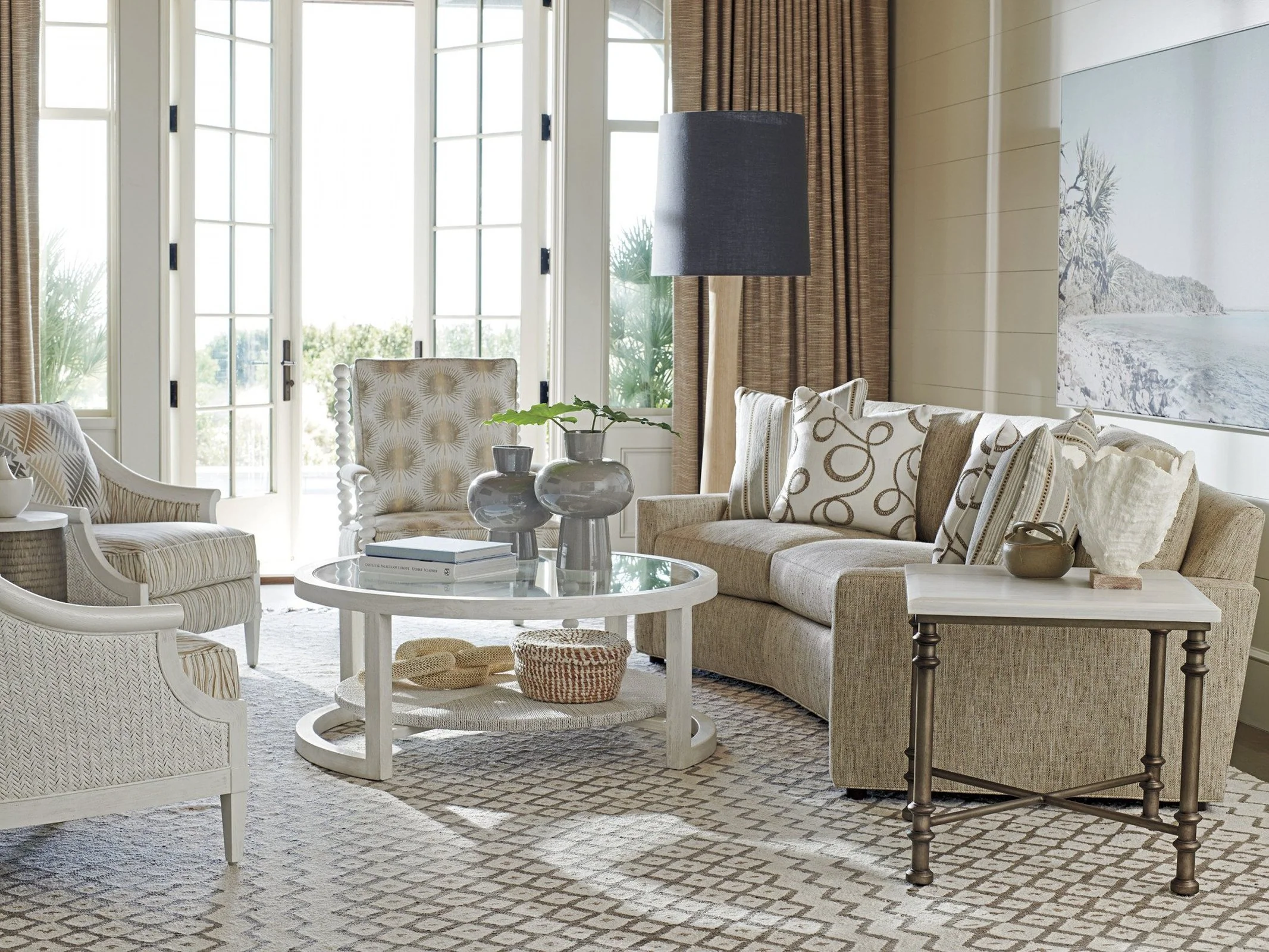 Tommy Bahama Home Ocean Breeze Pompano Round Cocktail Table - Image 3