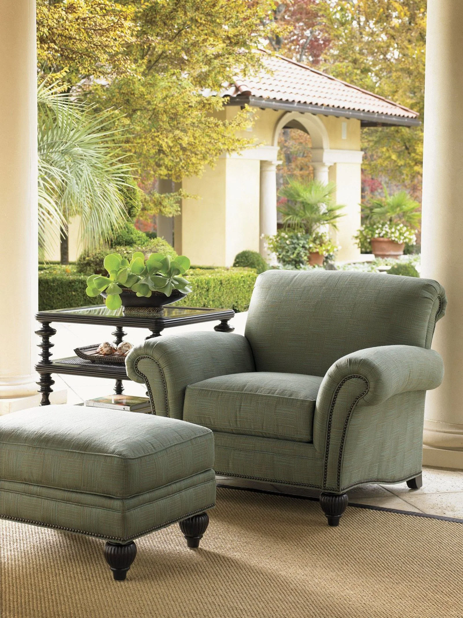 Tommy Bahama Home Royal Kahala Edgewater Ottoman - Image 3