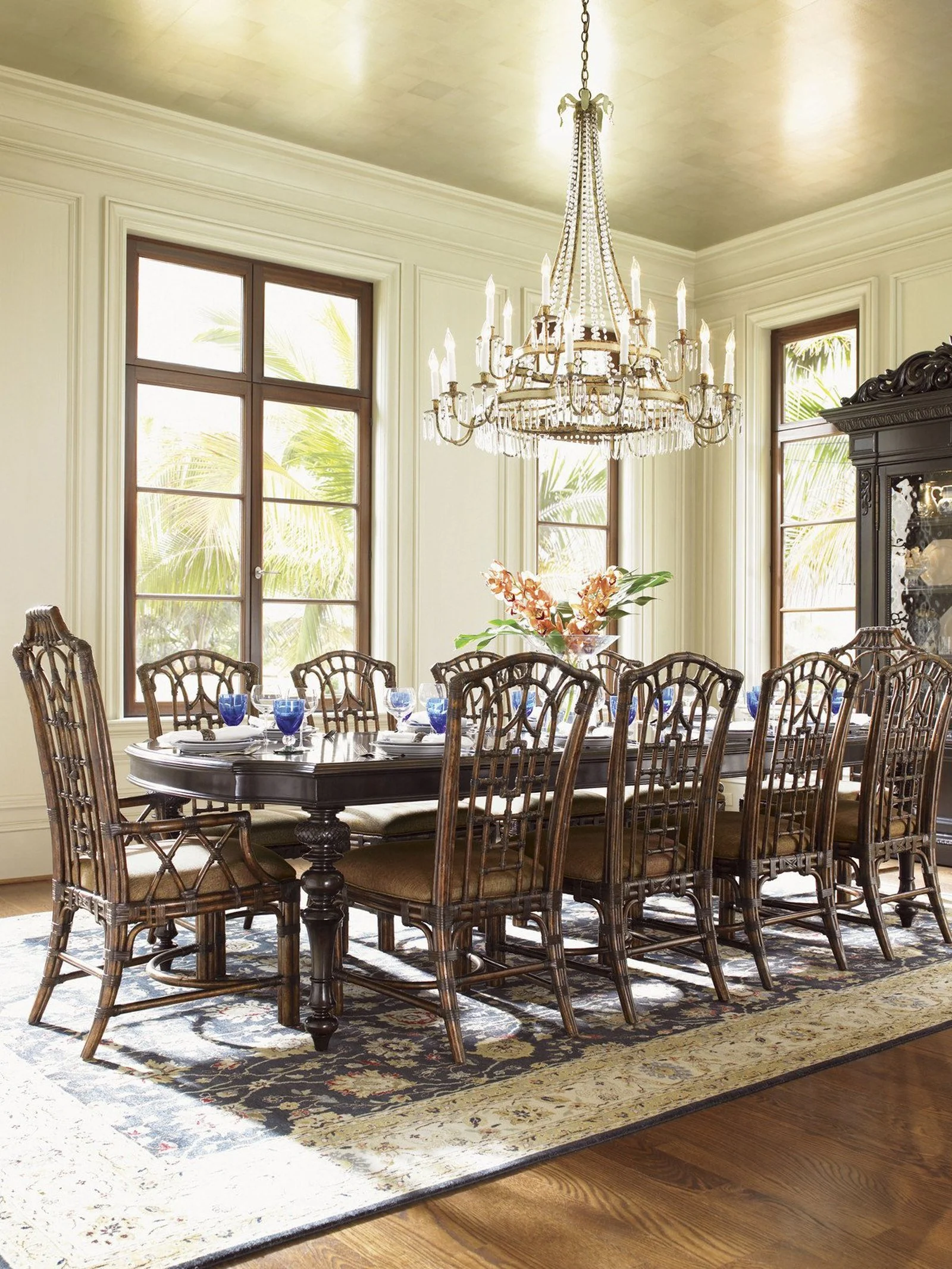 Tommy Bahama Home Royal Kahala Islands Edge Dining Table - Image 4