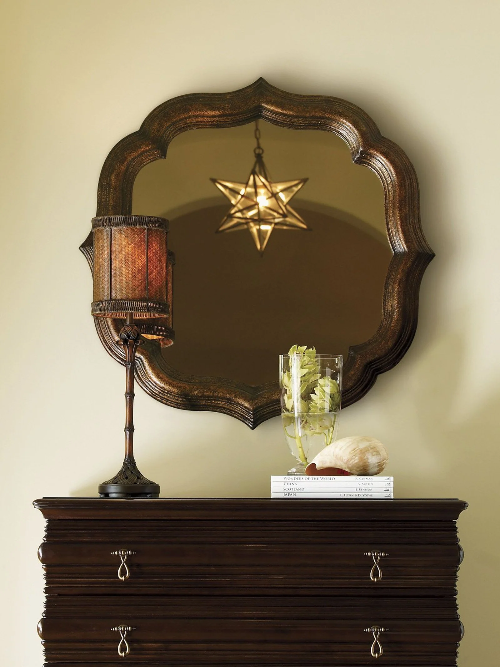 Tommy Bahama Home Royal Kahala Lotus Blossom Mirror - Image 3