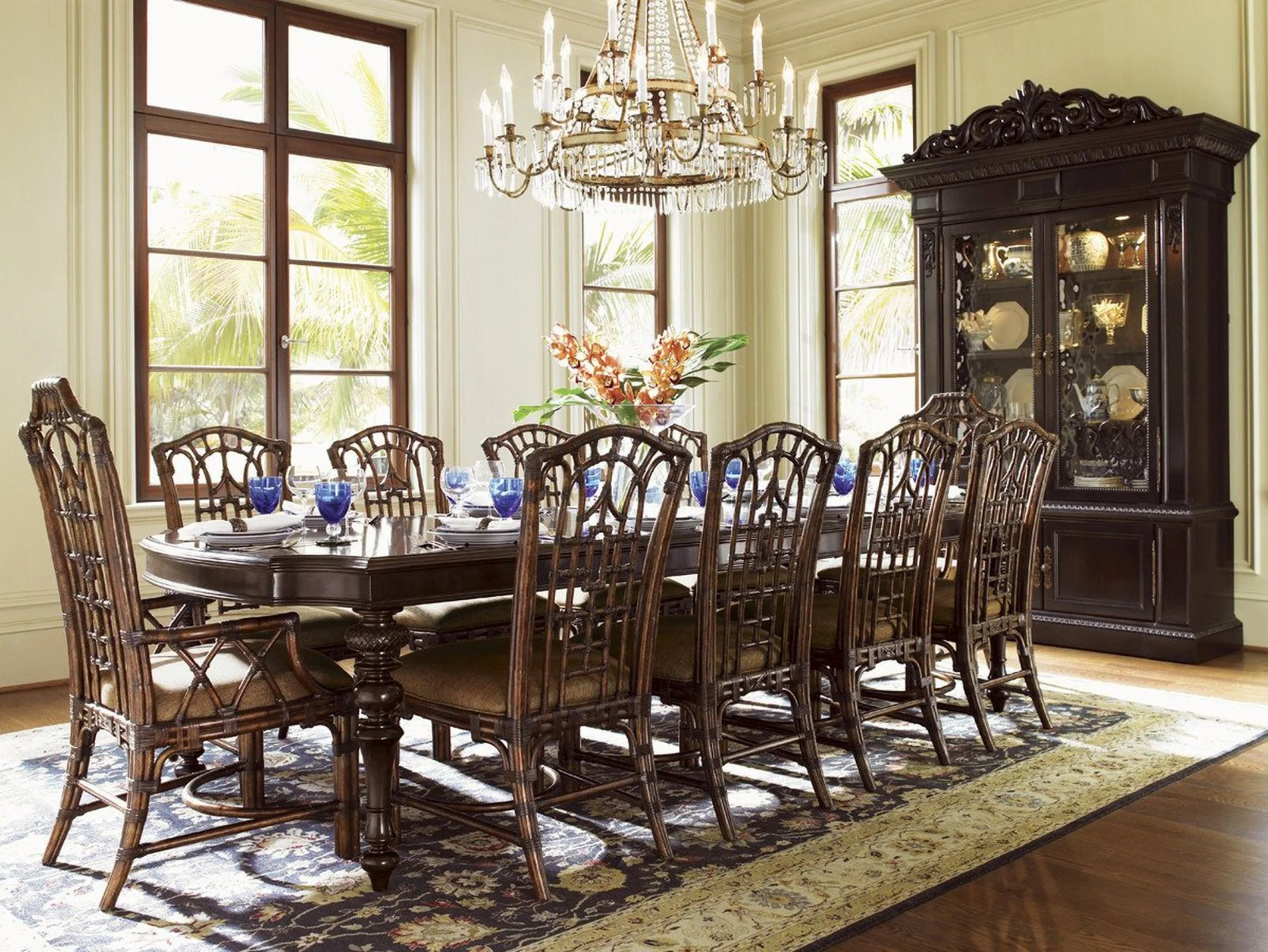 Tommy Bahama Home Royal Kahala Pacific Rim Arm Chair Customizable - Image 3