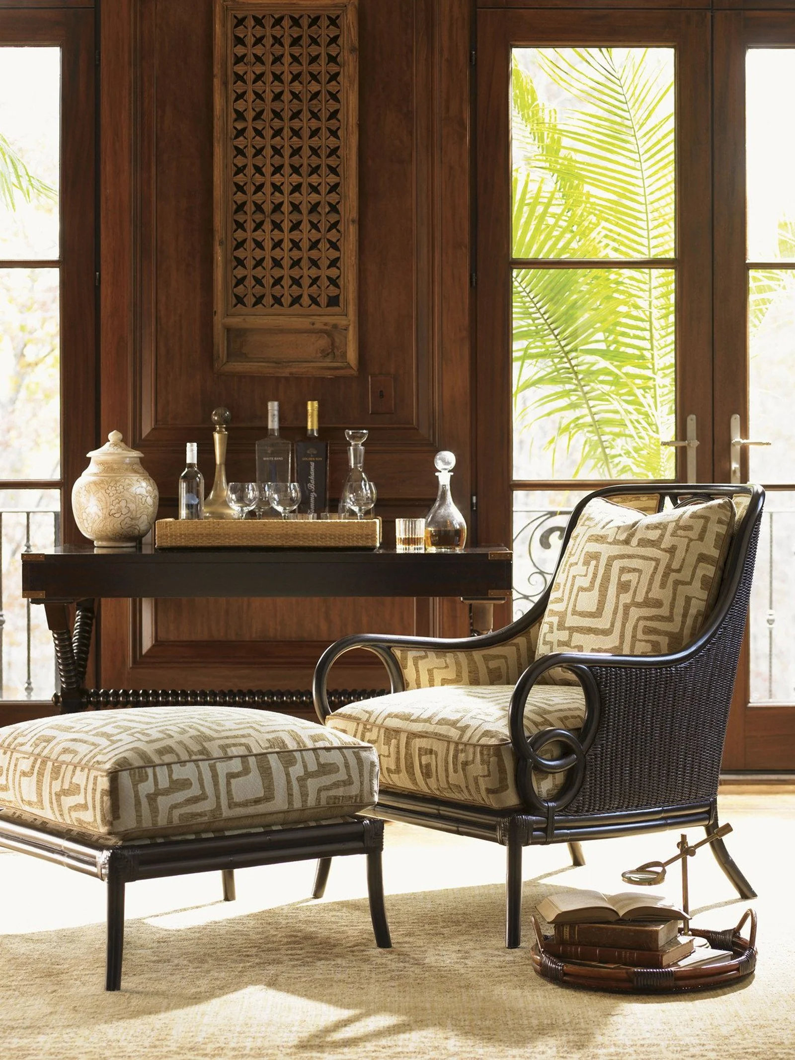 Tommy Bahama Home Royal Kahala Poets Crossing Writing Desk - Image 3