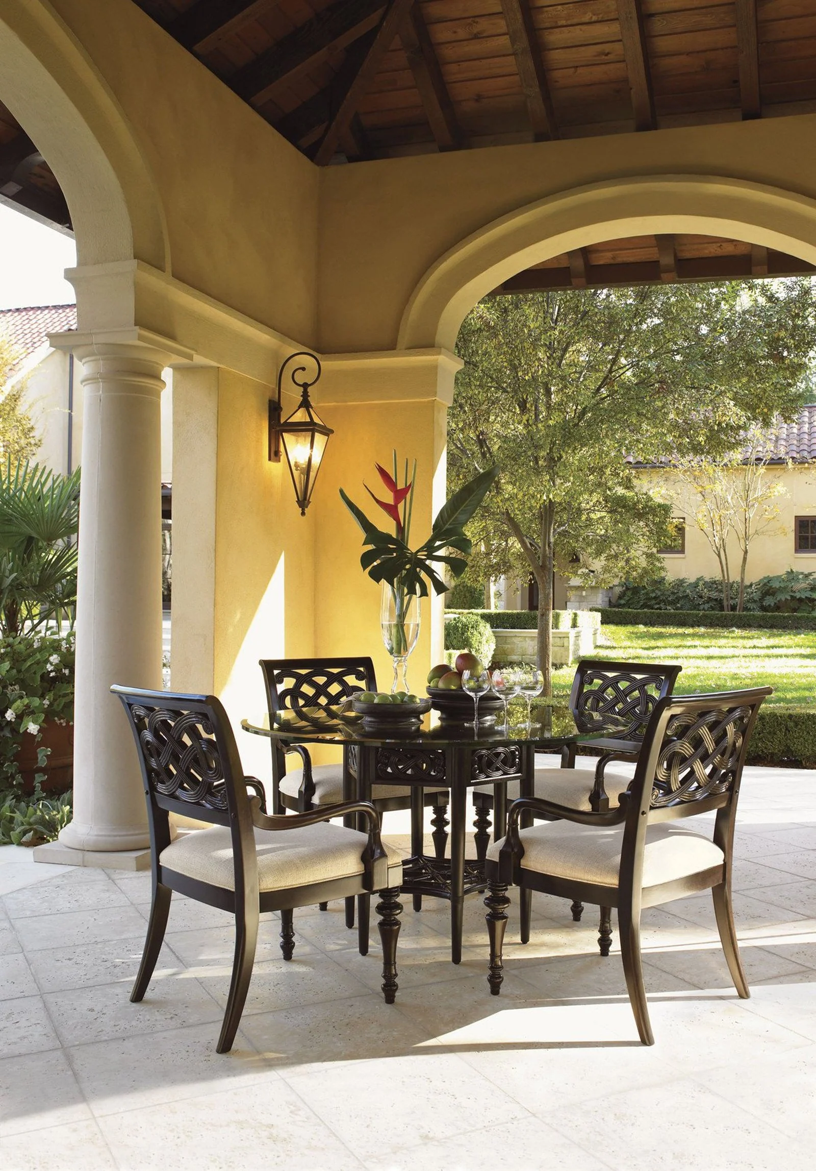 Tommy Bahama Home Royal Kahala Sugar And Lace Dining Table - Image 3