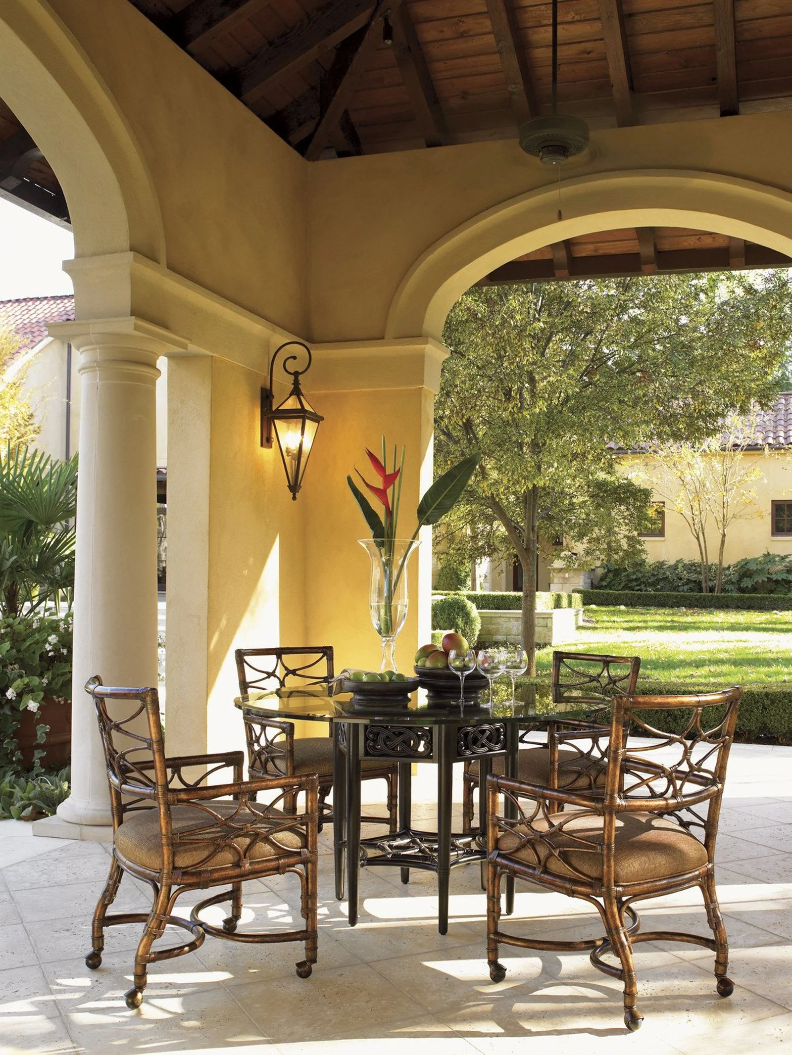 Tommy Bahama Home Royal Kahala Sugar And Lace Dining Table - Image 4