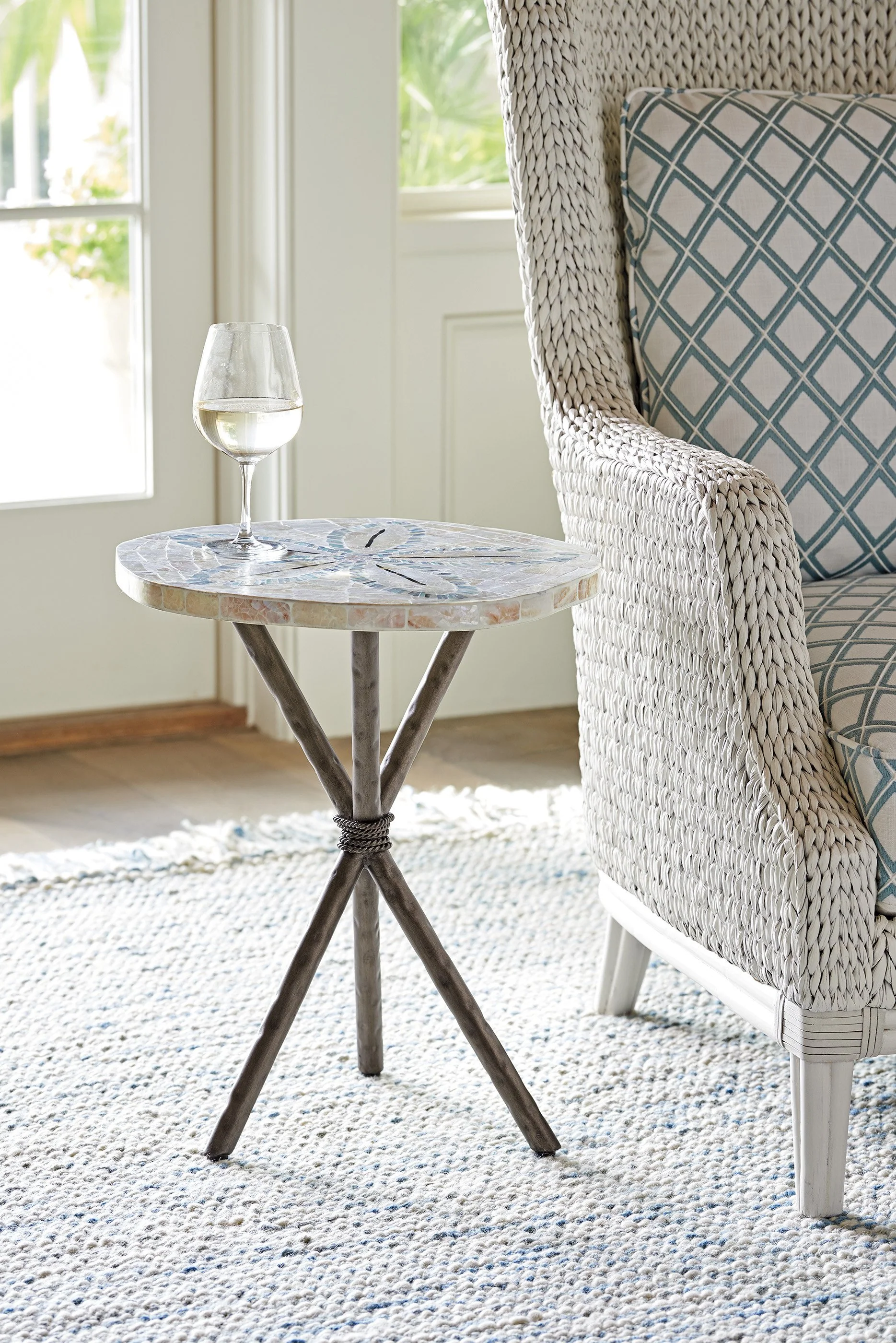 Tommy Bahama Home Ocean Breeze Sand Dollar End Table - Image 2