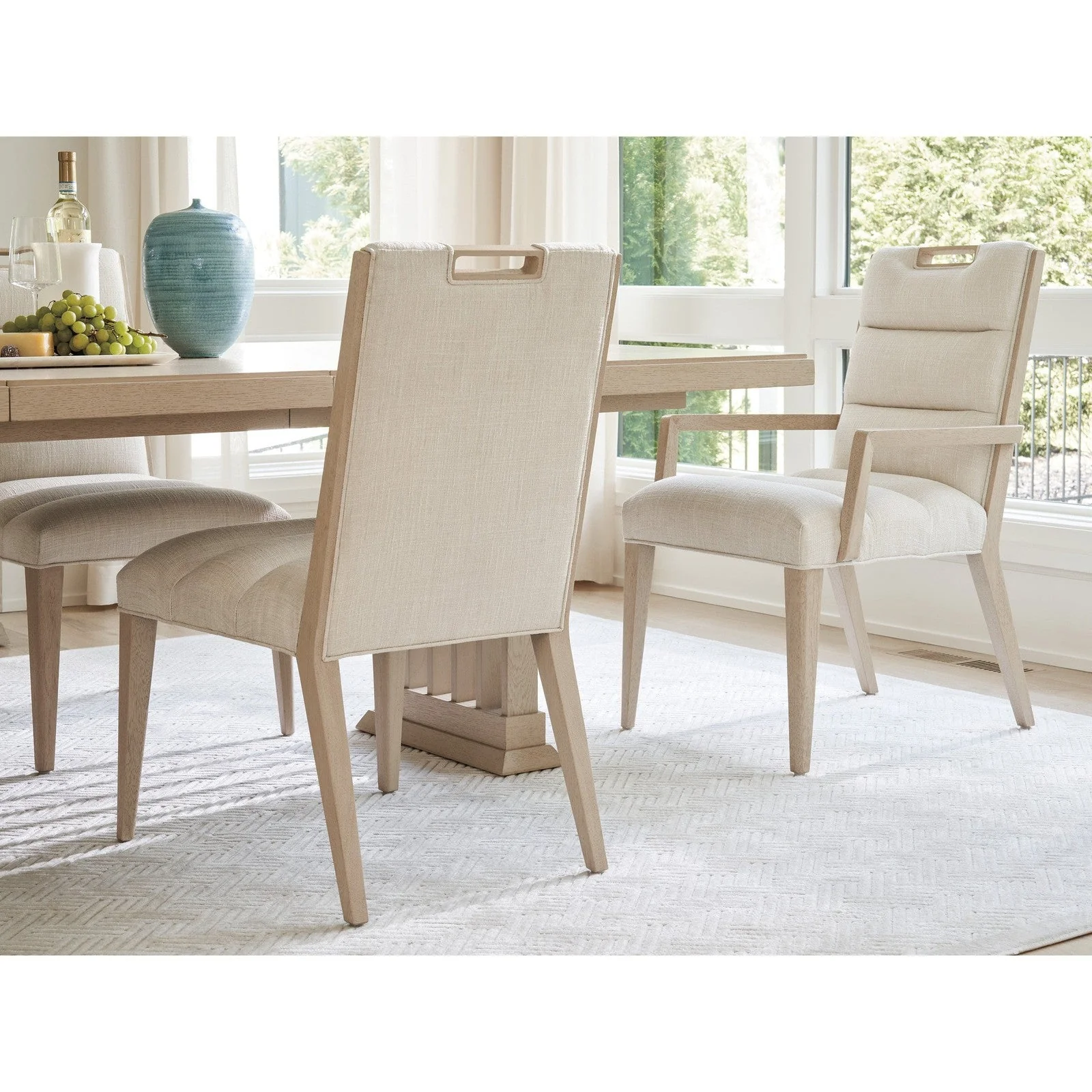 Tommy Bahama Home Sunset Key Aiden Channeled Upholstered Arm Chair - Image 2