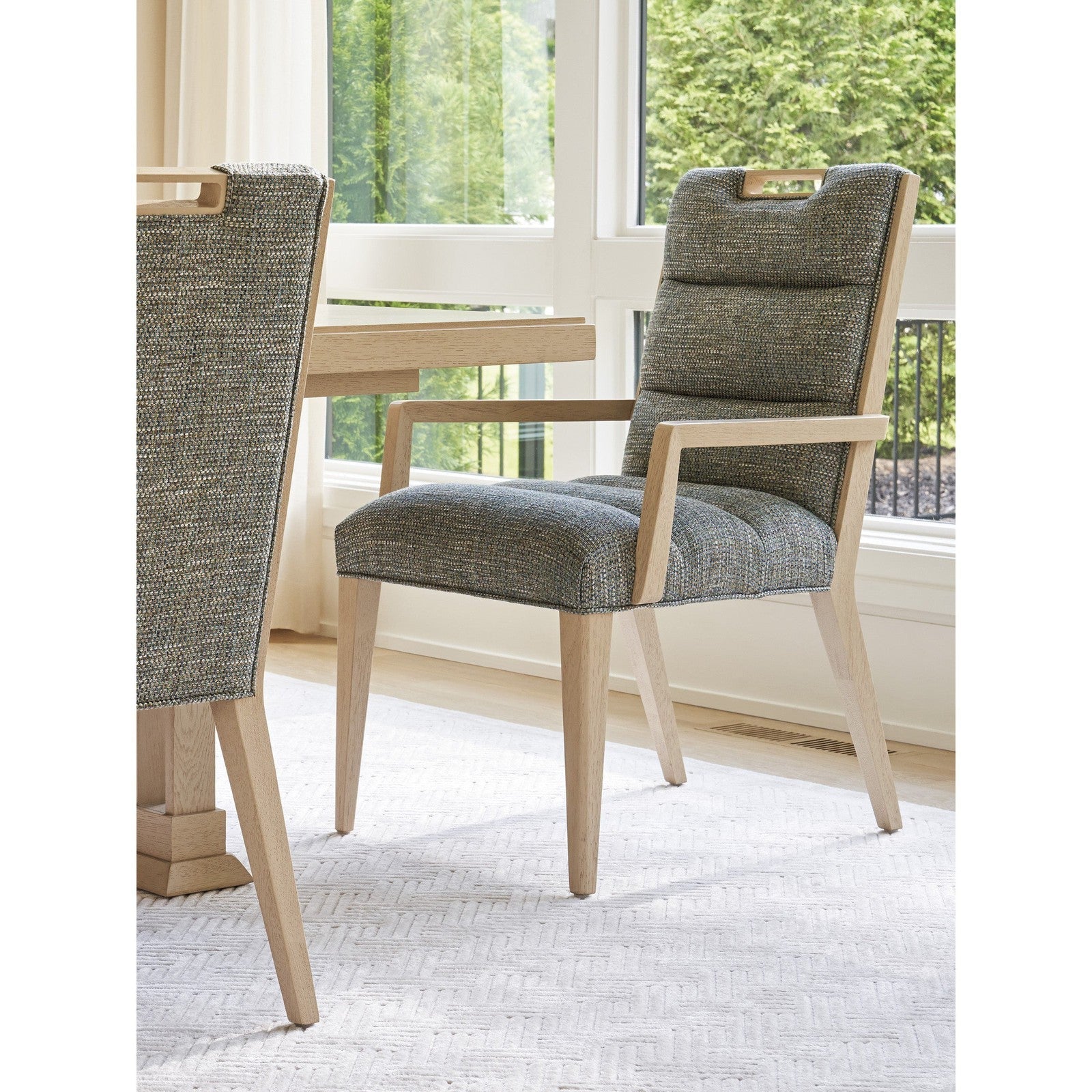 Tommy Bahama Home Sunset Key Aiden Channeled Upholstered Arm Chair - Image 8