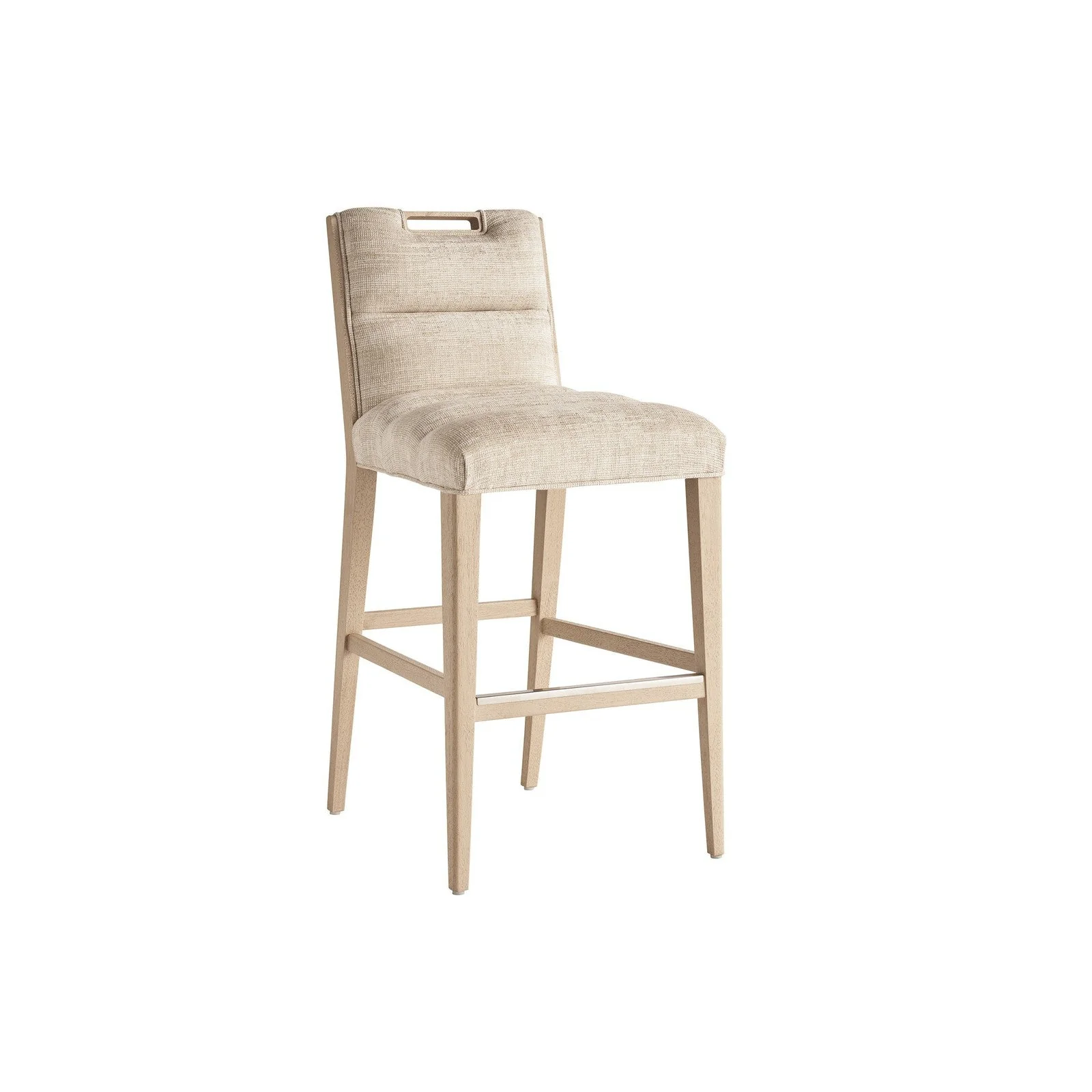 Tommy Bahama Home Sunset Key Greer Channeled Upholstered Bar Stool - Image 4