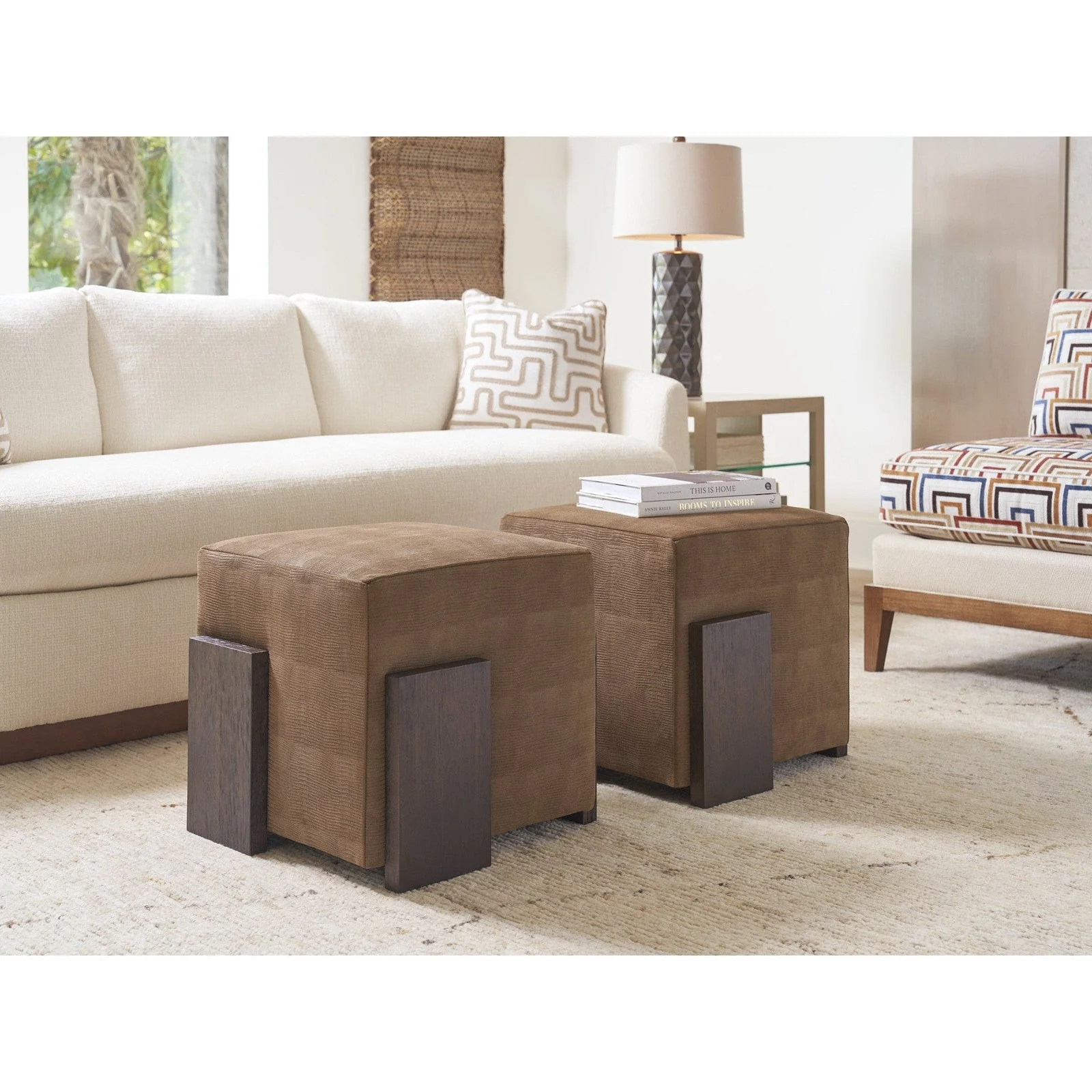 Tommy Bahama Home Sunset Key Hamden Ottoman - Image 4