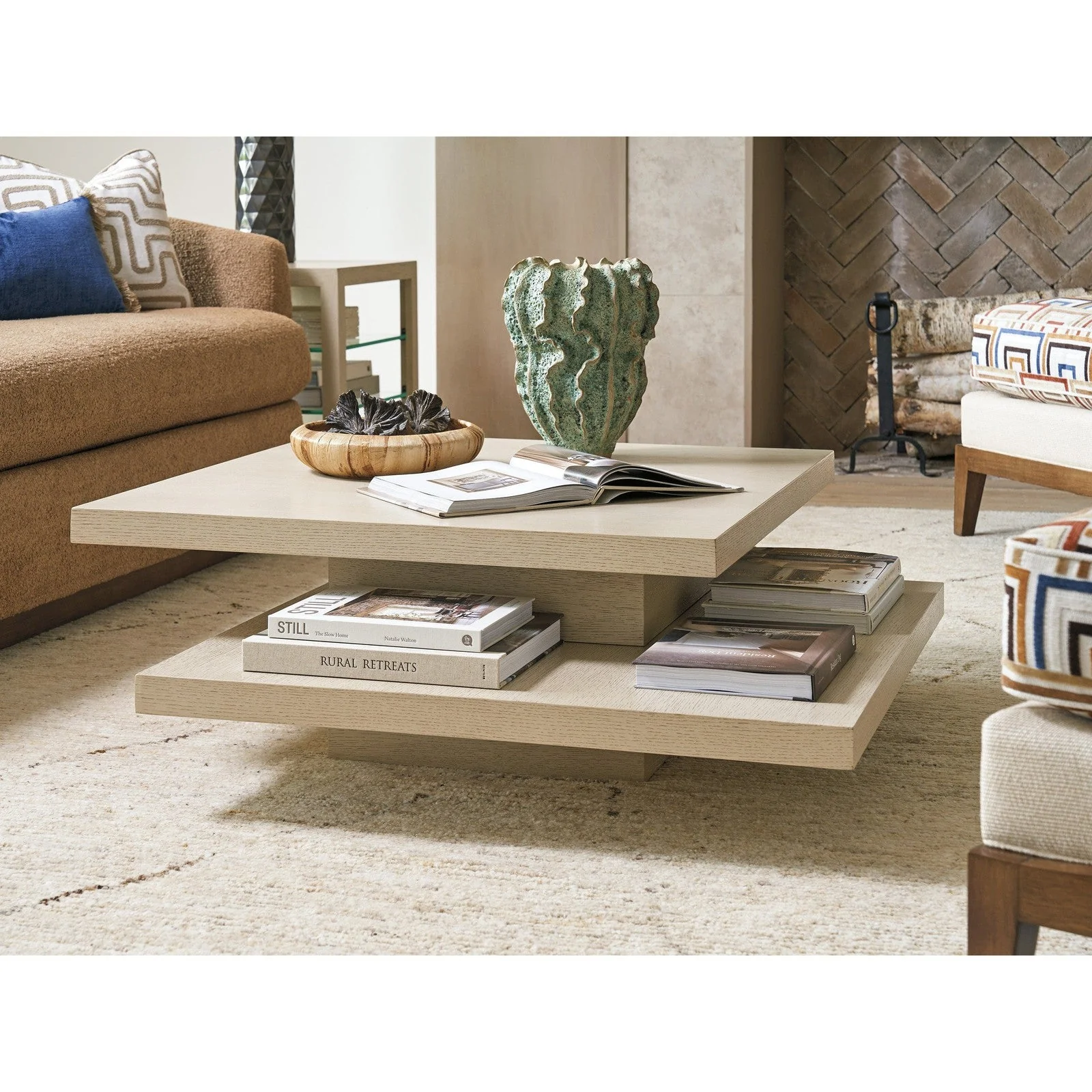 Tommy Bahama Home Sunset Key Prescott Tiered Cocktail Table - Image 2