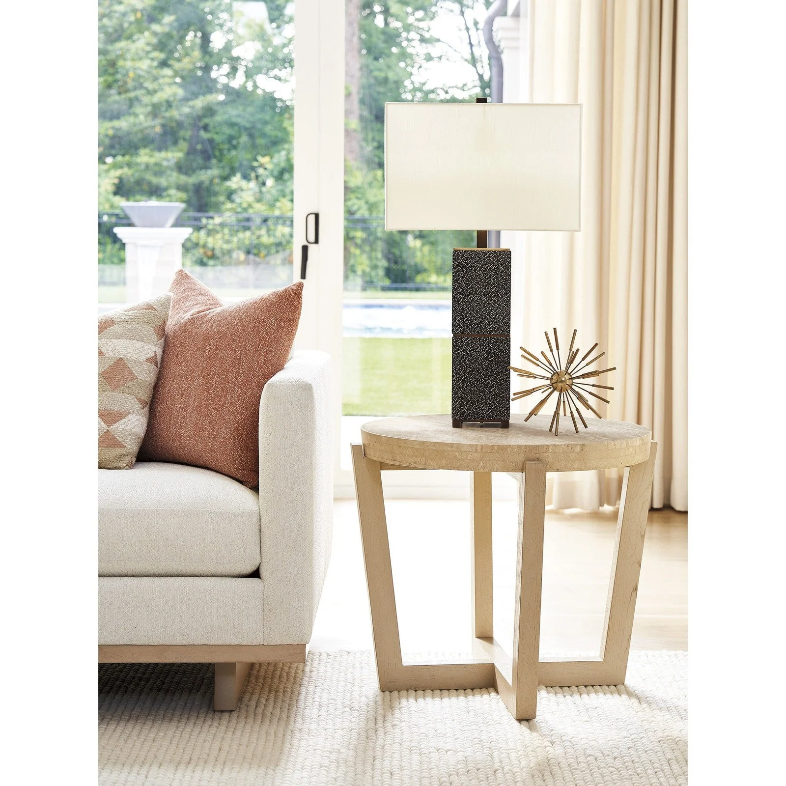 Tommy Bahama Home Sunset Key Shasta Round Lamp Table - Image 2