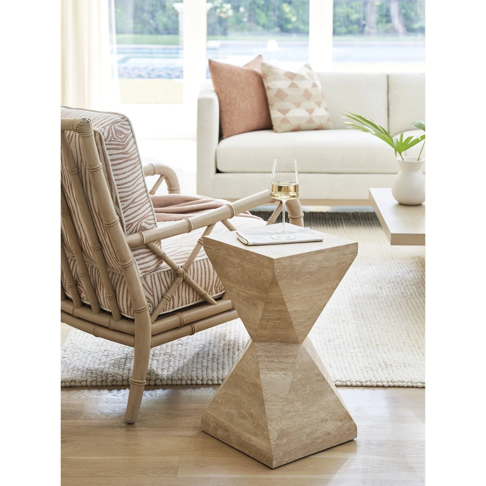 Tommy Bahama Home Sunset Key Shea Faceted Accent Table - Image 2