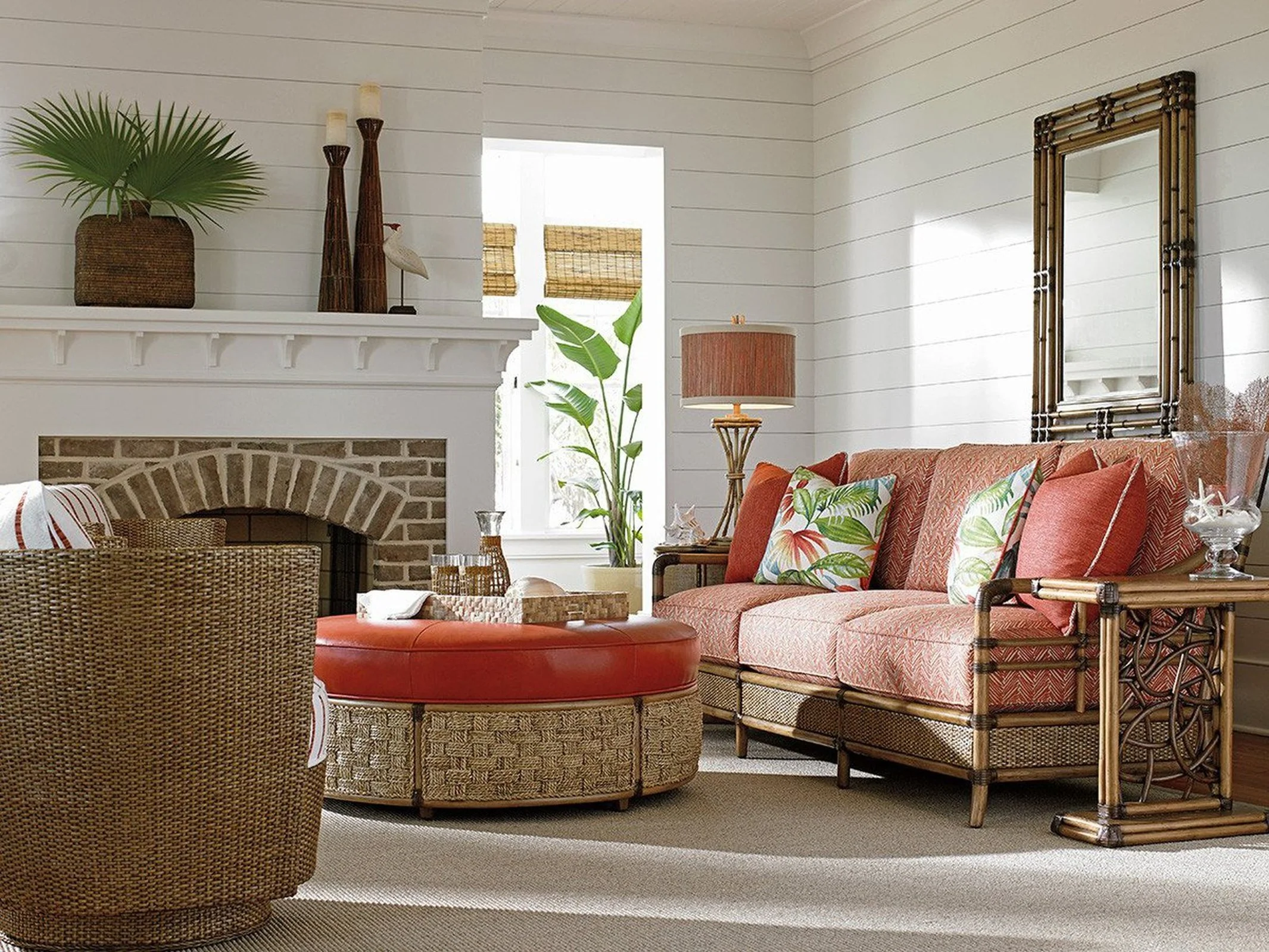 Tommy Bahama Home Twin Palms Angler Accent Table - Image 4