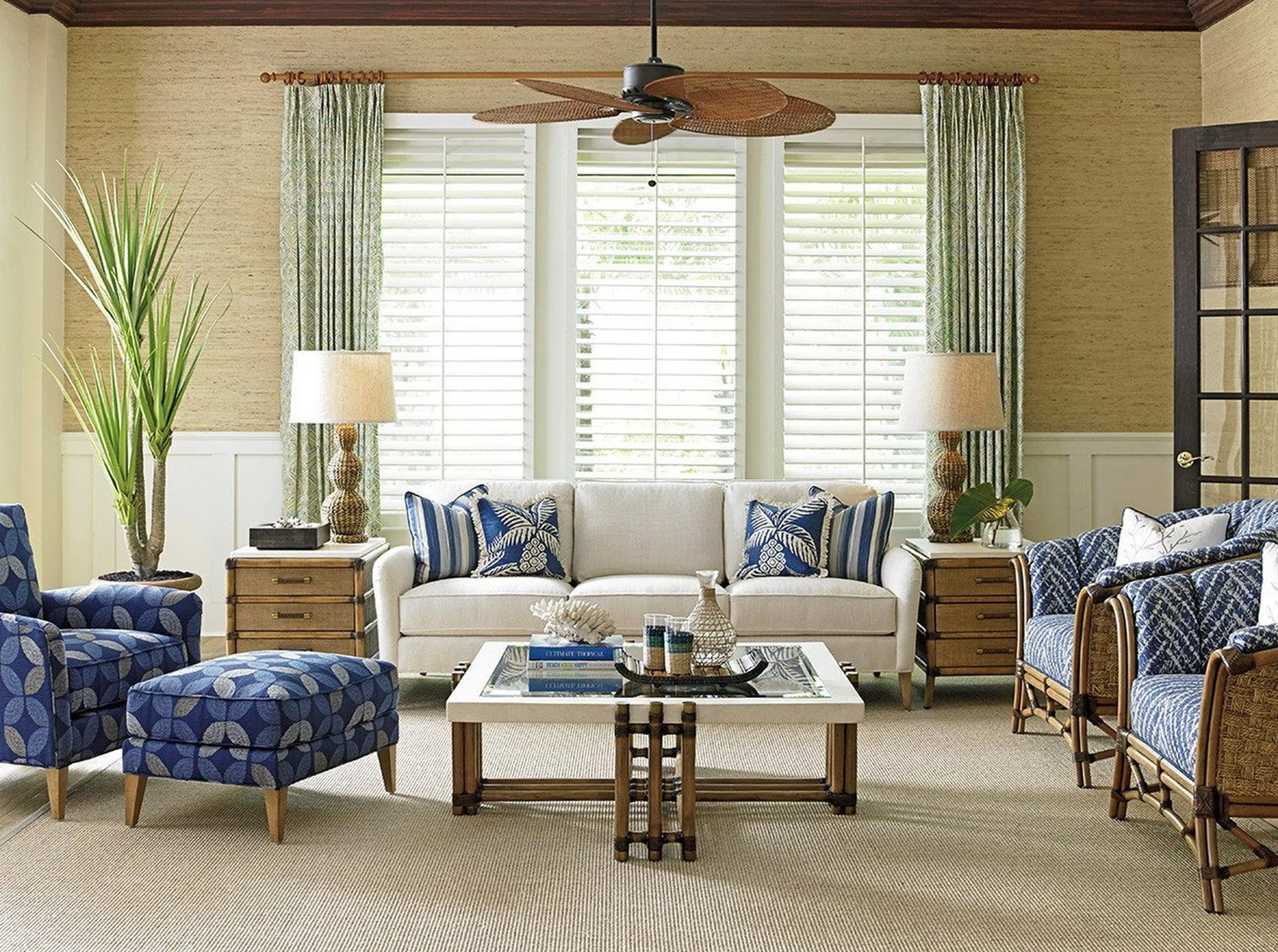 Tommy Bahama Home Twin Palms Coconut Grove Sofa - Image 2