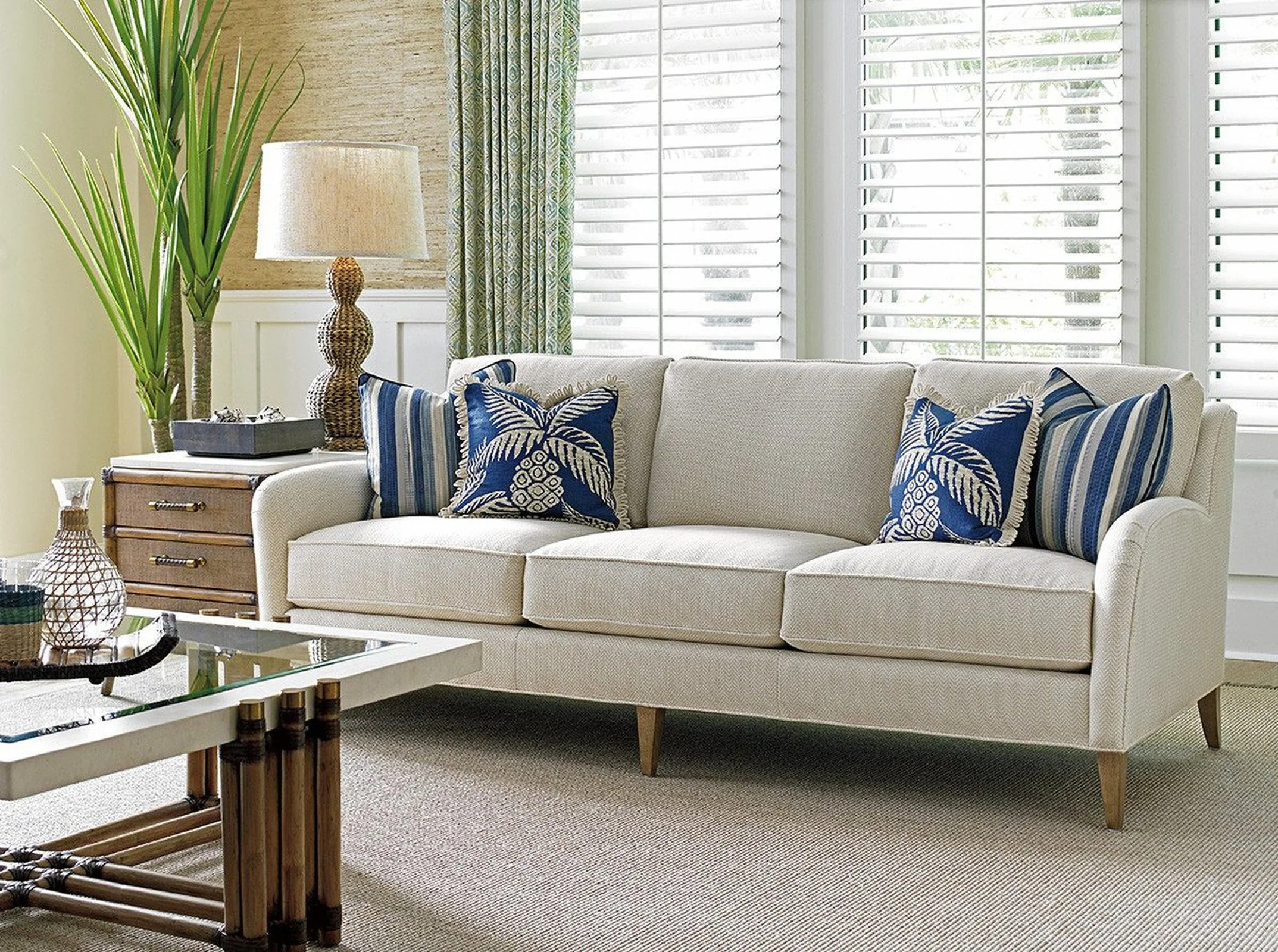 Tommy Bahama Home Twin Palms Coconut Grove Sofa - Image 3