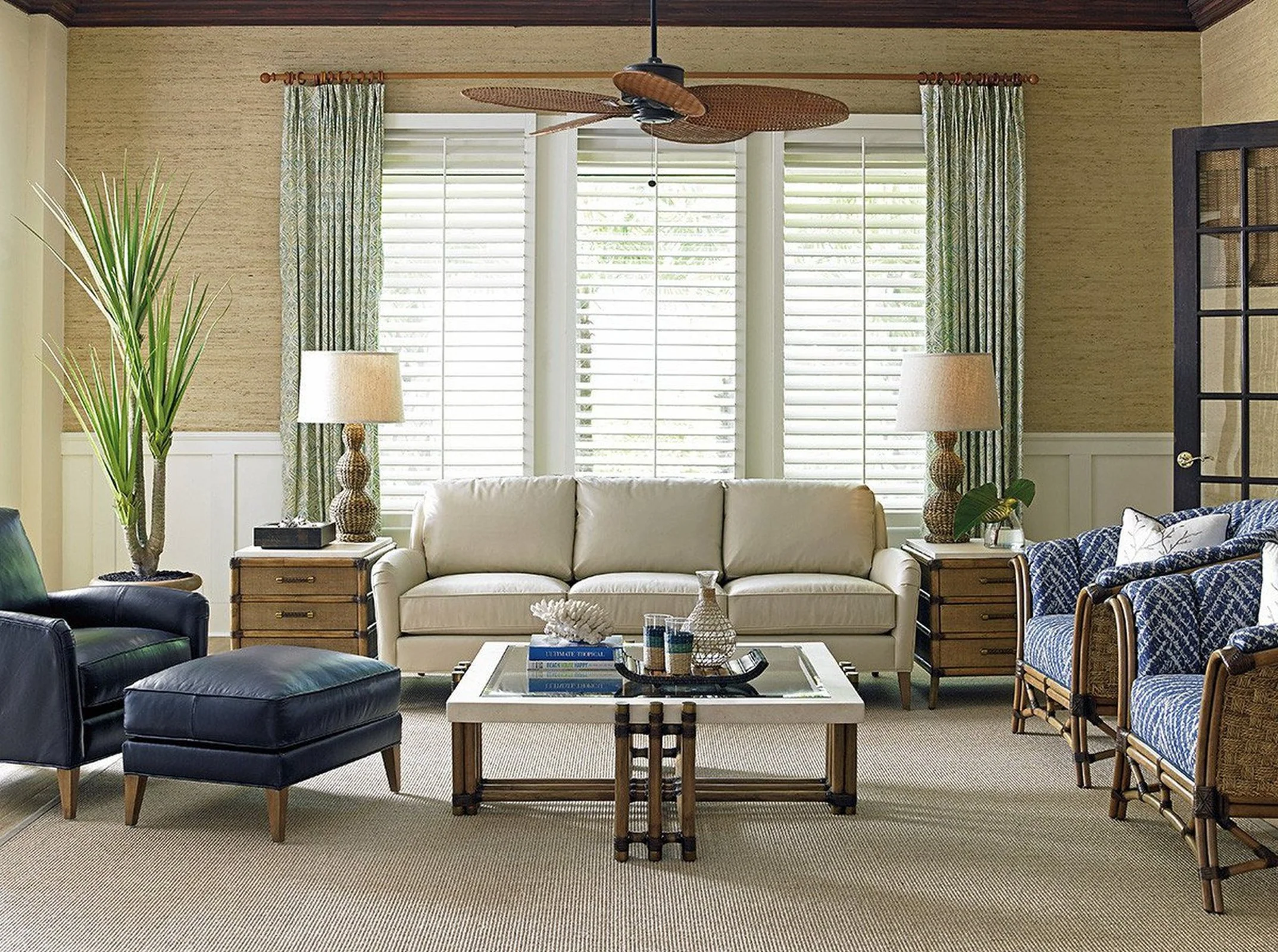 Tommy Bahama Home Twin Palms Coconut Grove Sofa - Image 6