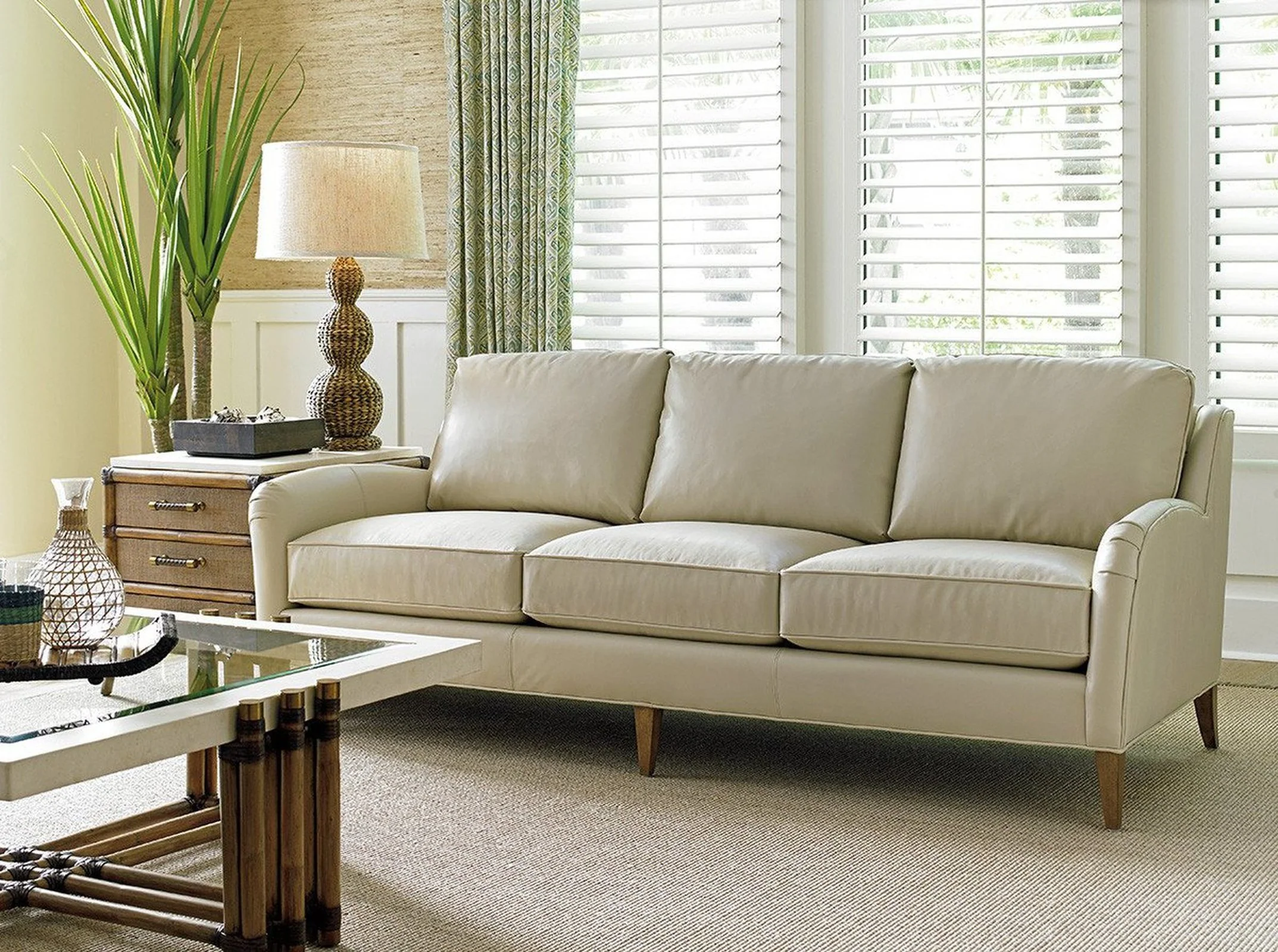 Tommy Bahama Home Twin Palms Coconut Grove Sofa - Image 7