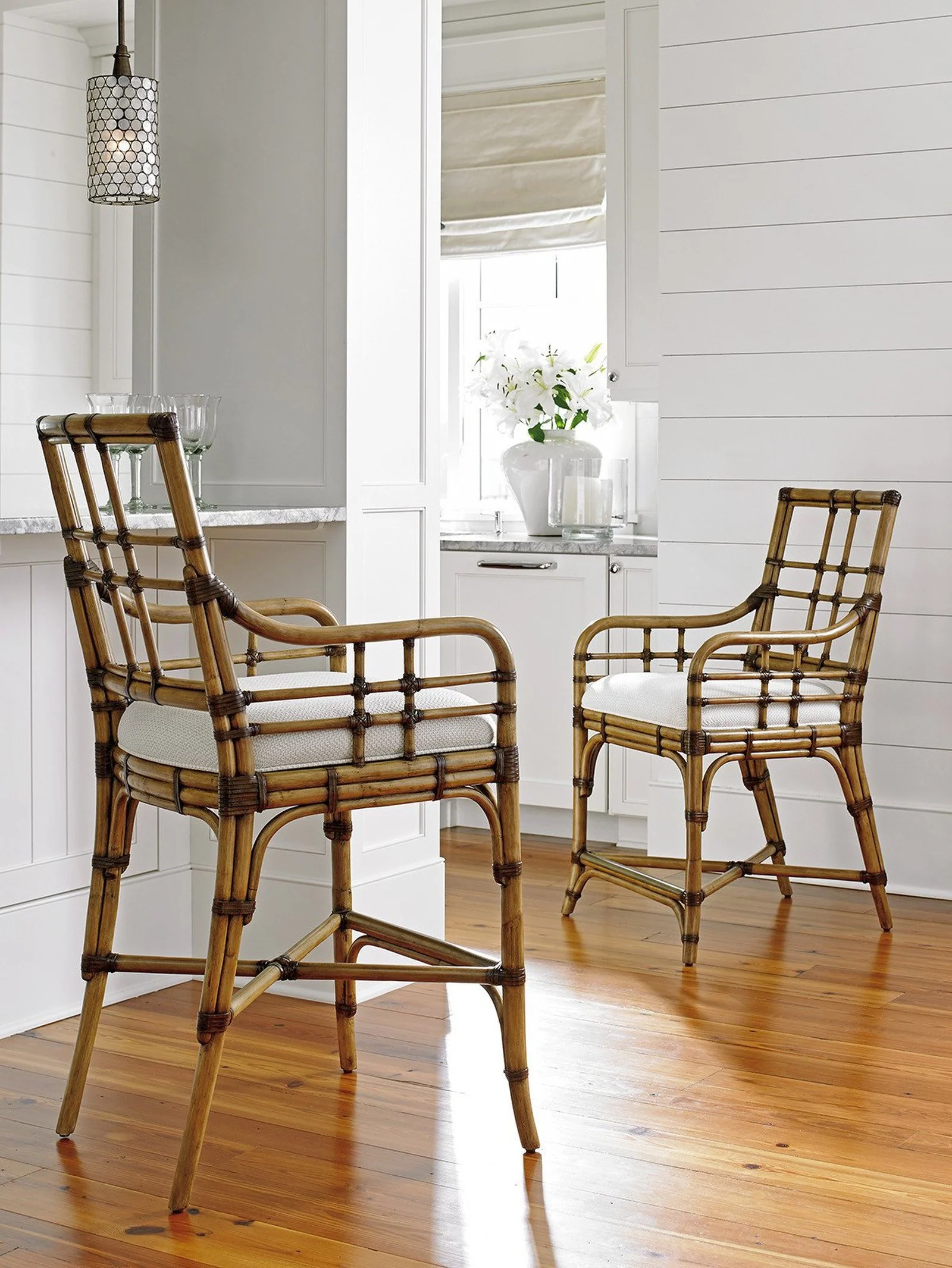 Tommy Bahama Home Twin Palms Lands End Bar Stool - Image 6