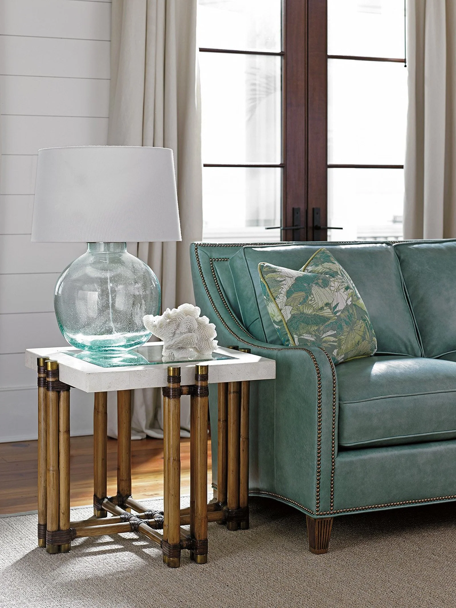 Tommy Bahama Home Twin Palms Los Cabos Lamp Table - Image 2