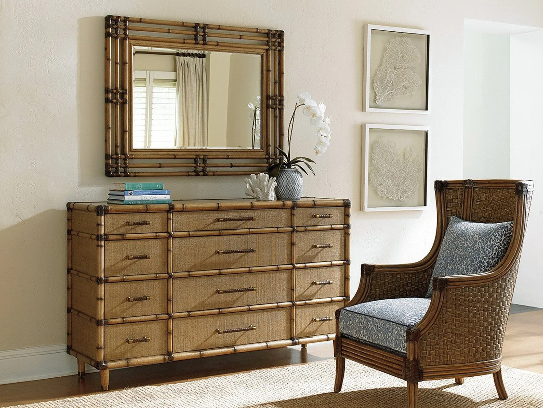 Tommy Bahama Home Twin Palms Savana Mirror - Image 4
