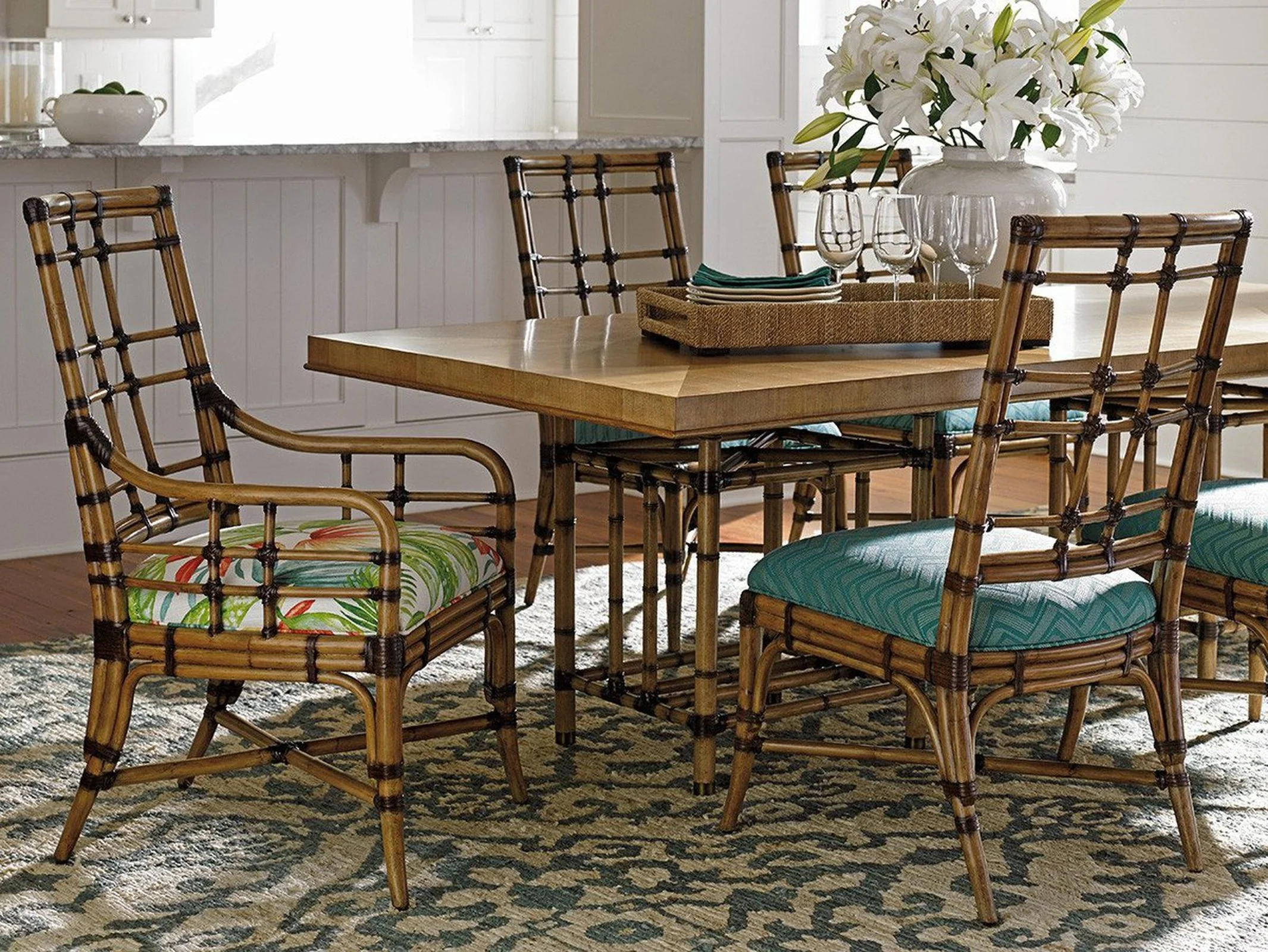 Tommy Bahama Home Twin Palms Seaview Side Chair Customizable - Image 3