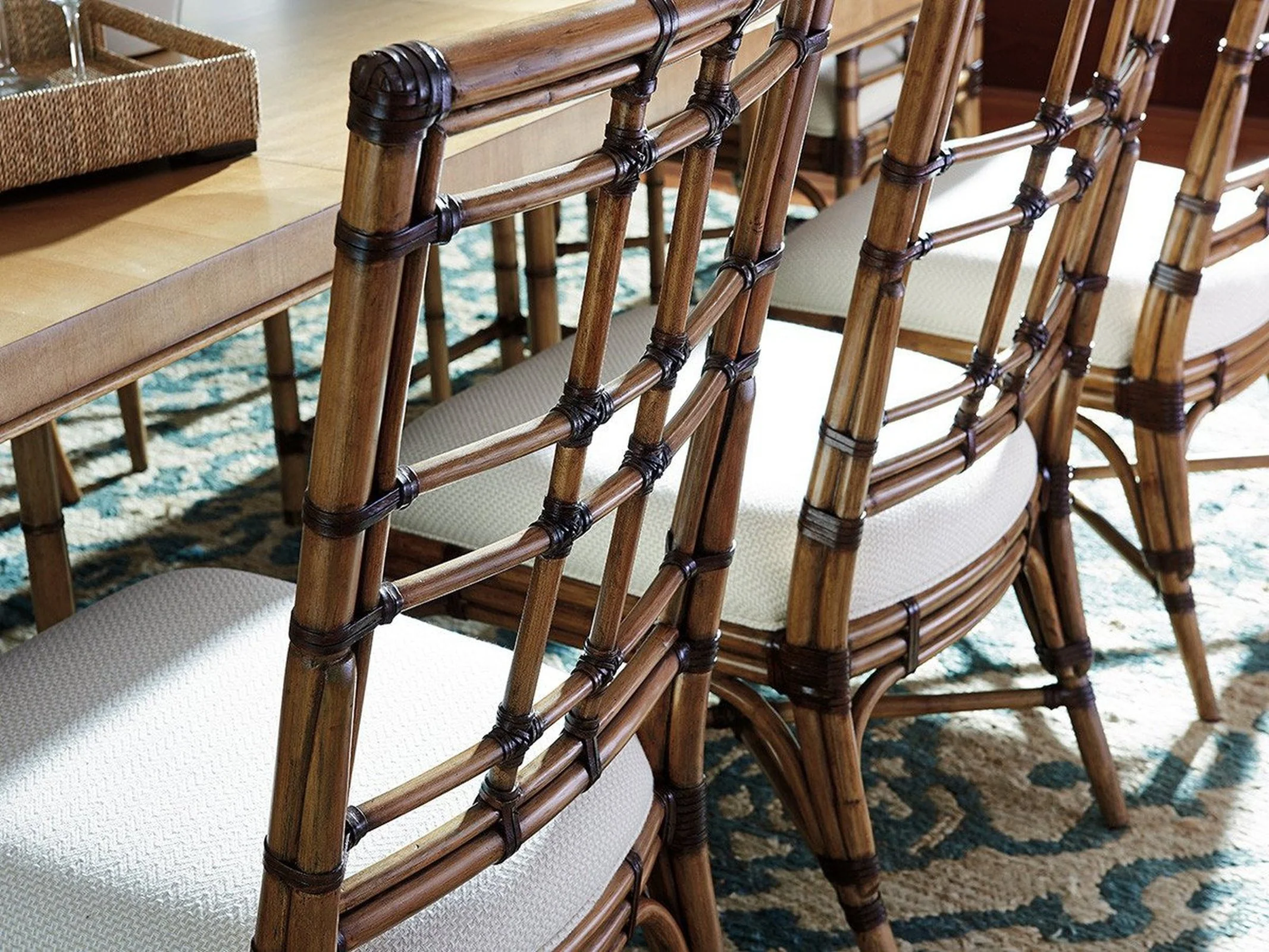 Tommy Bahama Home Twin Palms Seaview Side Chair Customizable - Image 7