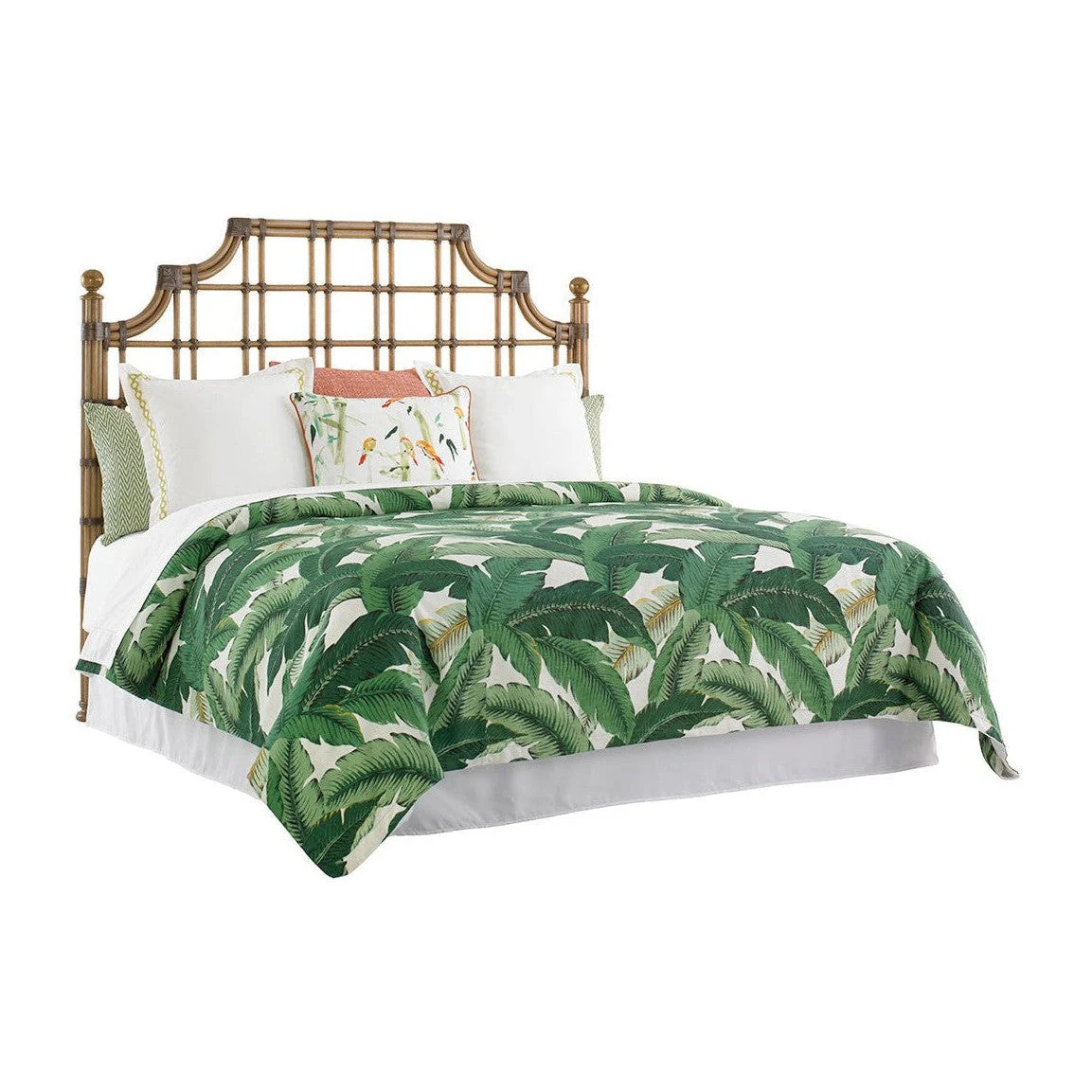 Tommy Bahama Home Twin Palms St. Kitts Rattan Headboard - Image 3