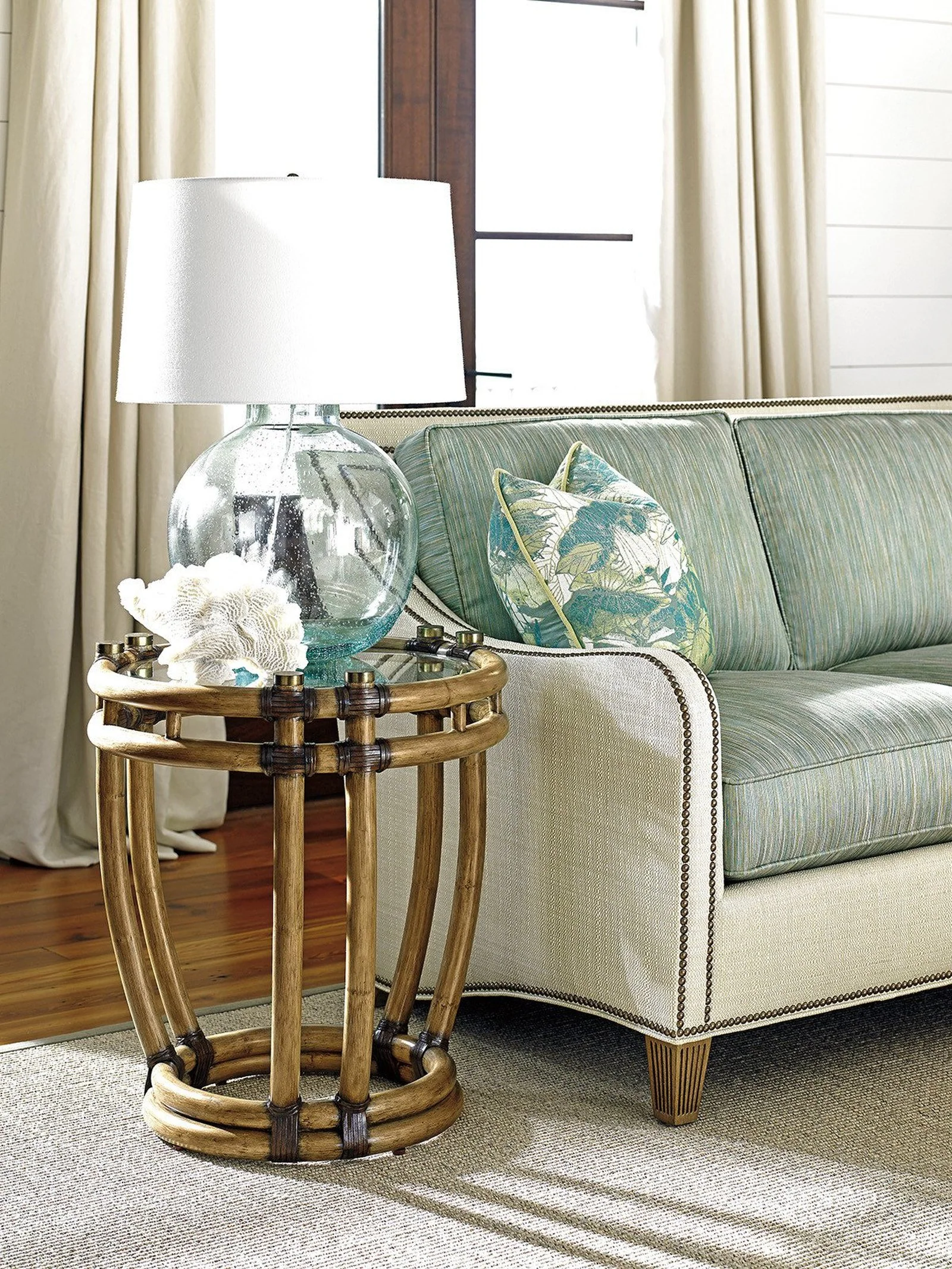 Tommy Bahama Home Twin Palms Turtle Beach End Table - Image 2