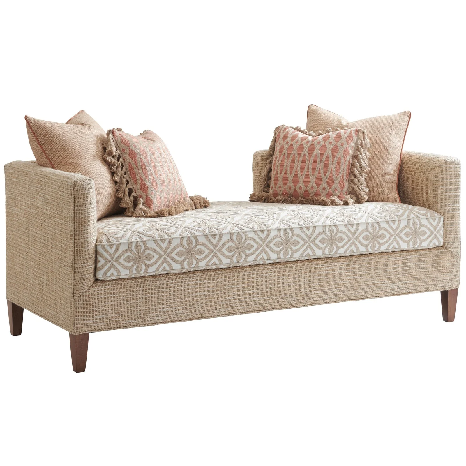 Tommy Bahama Home Upholstery Palm Desert Sebastian Settee - Image 4