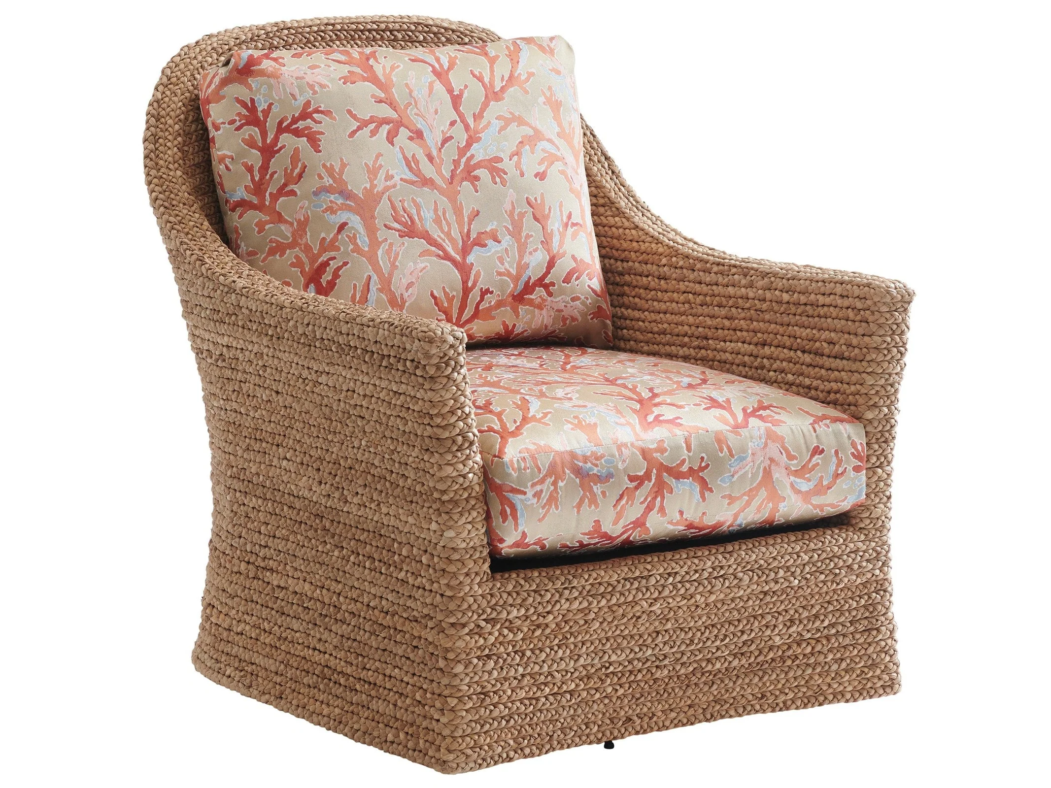Tommy Bahama Home Upholstery Palm Desert Soren Swivel Chair - Image 9