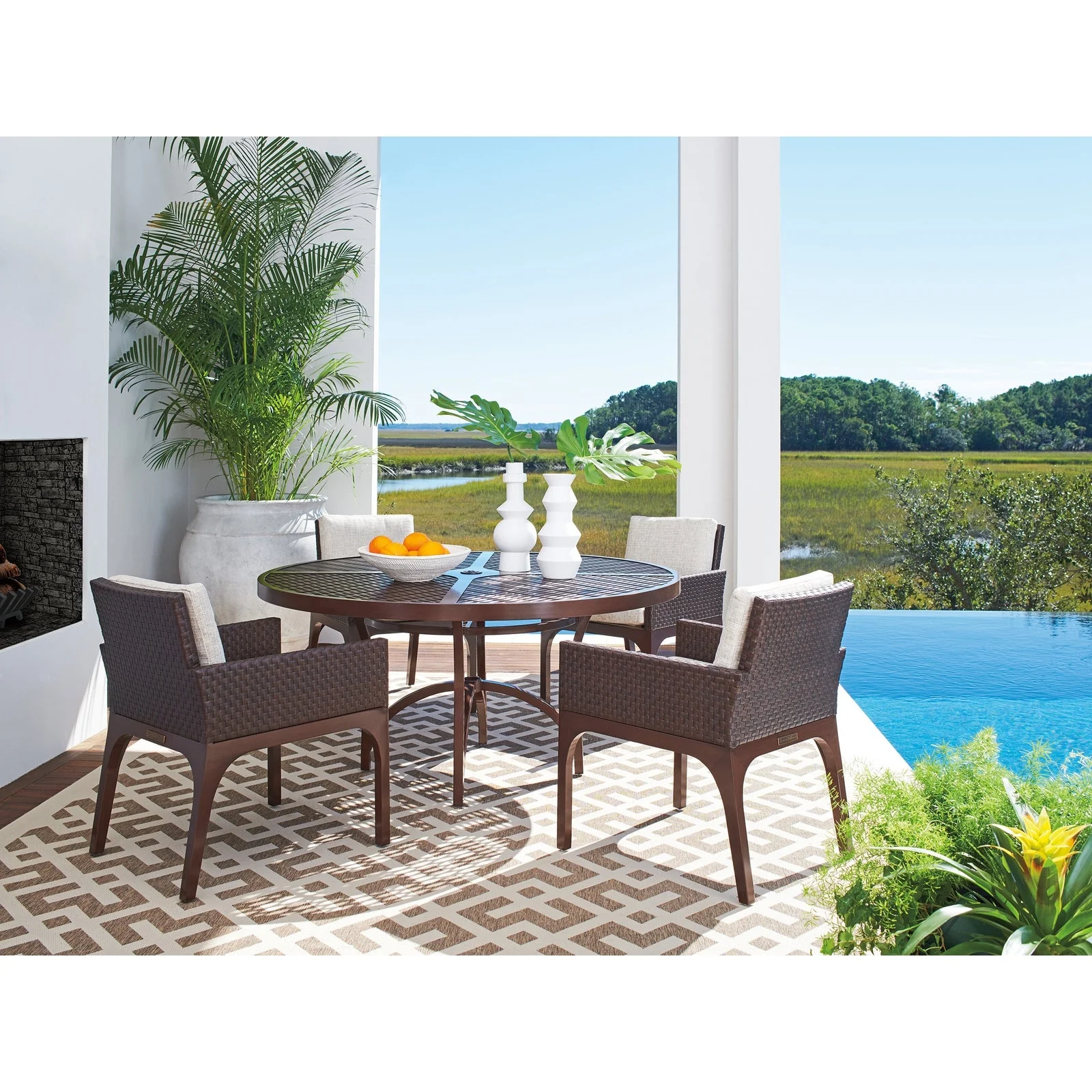 Tommy Bahama Outdoor Abaco Round Dining Table - Image 2
