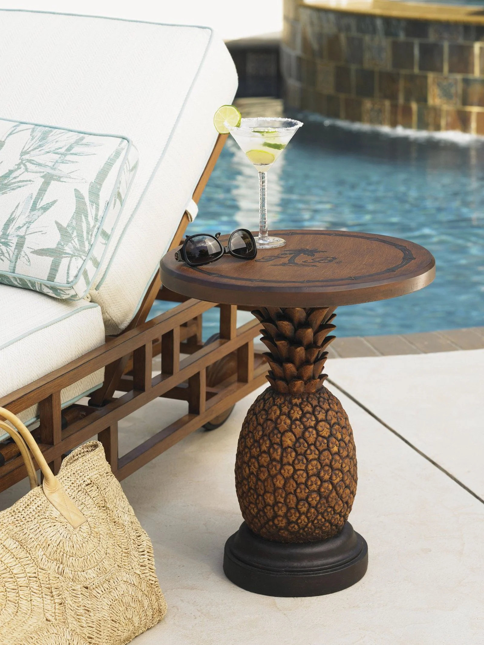 Tommy Bahama Outdoor Alfresco Living Pineapple Table - Image 3