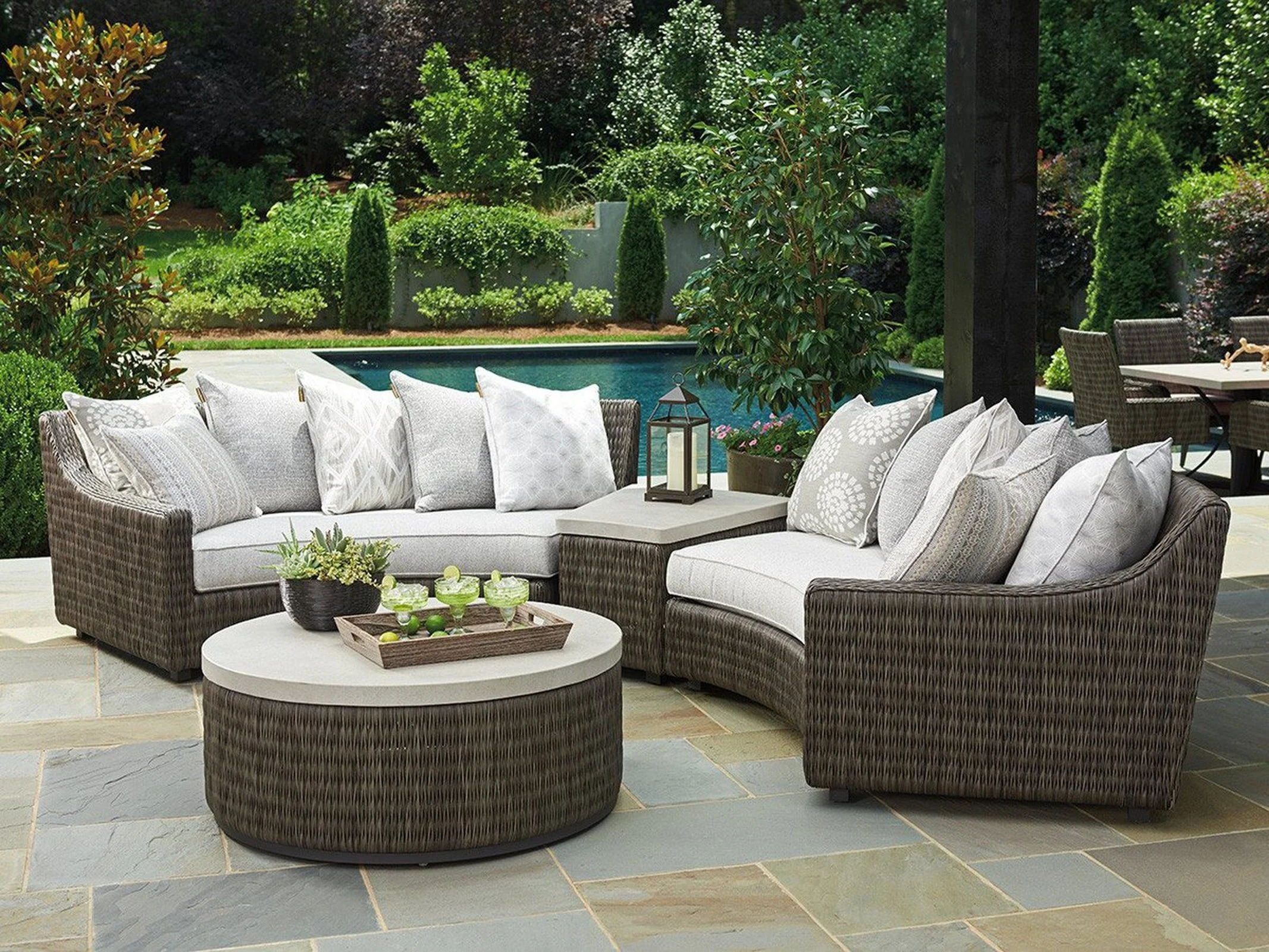 Tommy Bahama Outdoor Cypress Point Ocean Terrace Accent Table - Image 3