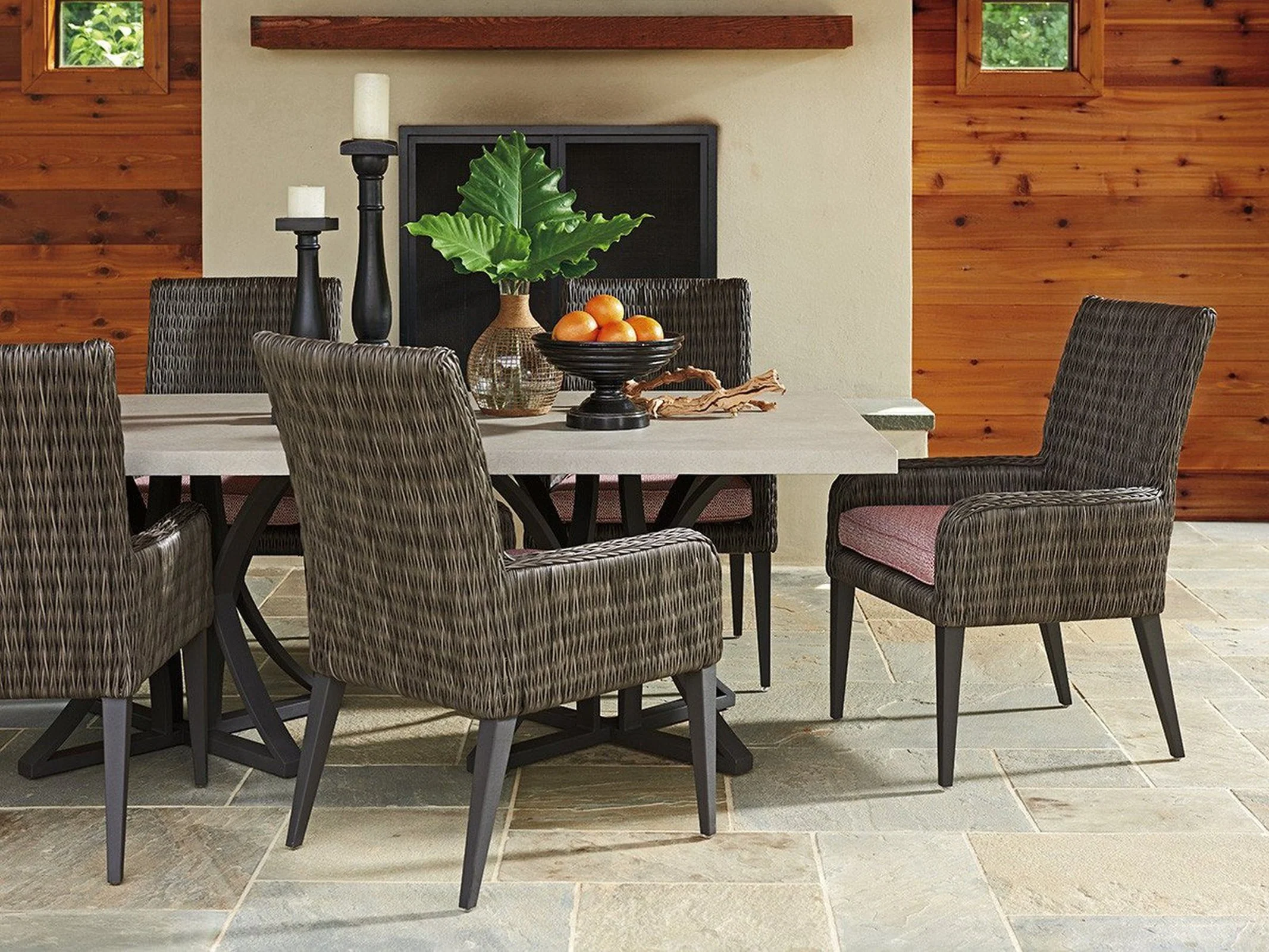 Tommy Bahama Outdoor Cypress Point Ocean Terrace Arm Dining Chair - Image 2