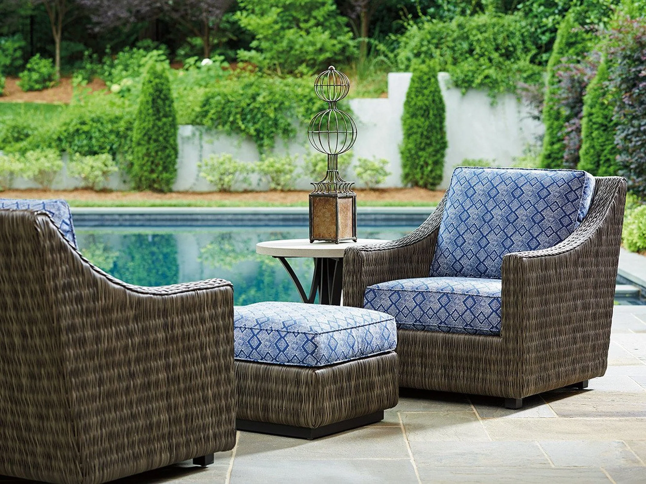Tommy Bahama Outdoor Cypress Point Ocean Terrace Ottoman - Image 2