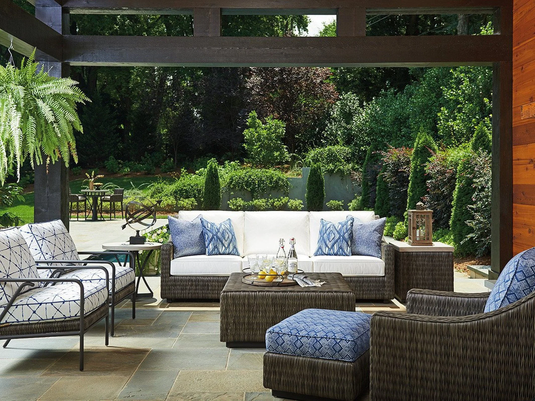 Tommy Bahama Outdoor Cypress Point Ocean Terrace Ottoman - Image 3