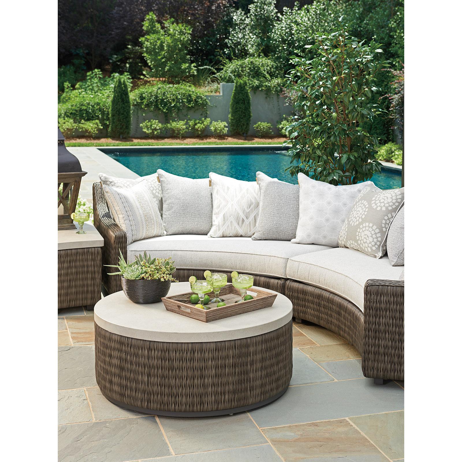 Tommy Bahama Outdoor Cypress Point Ocean Terrace Round Cocktail Table - Image 2