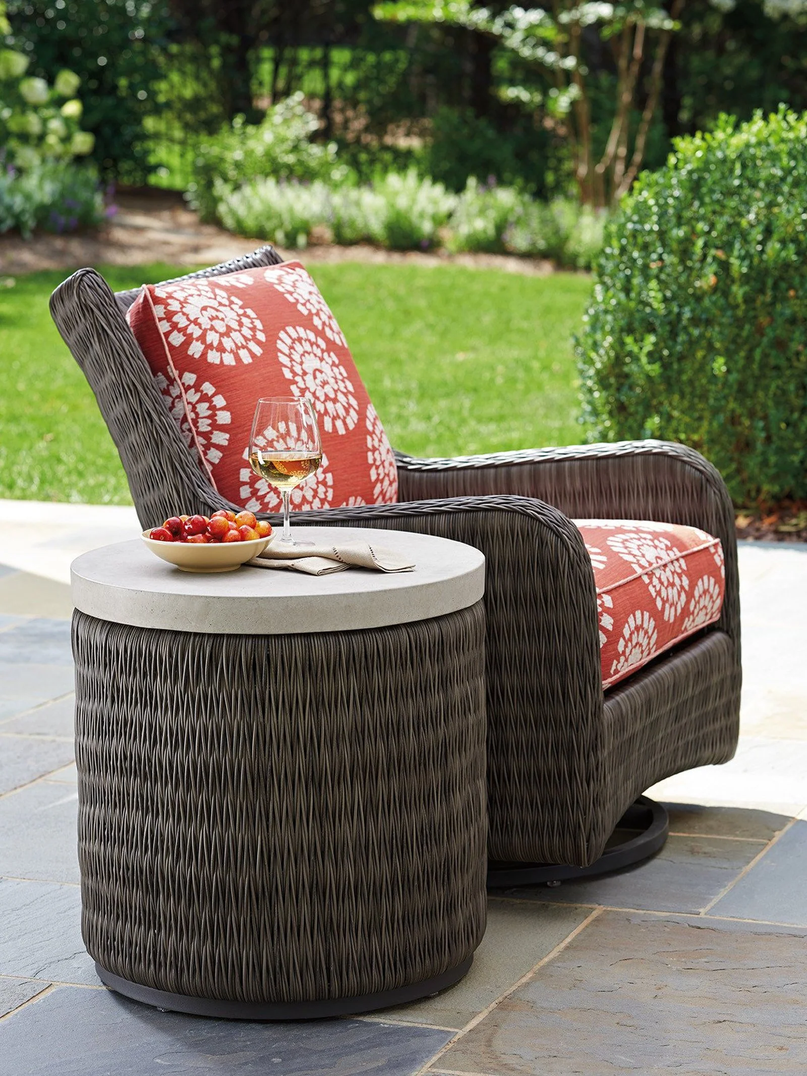 Tommy Bahama Outdoor Cypress Point Ocean Terrace Round End Table - Image 2