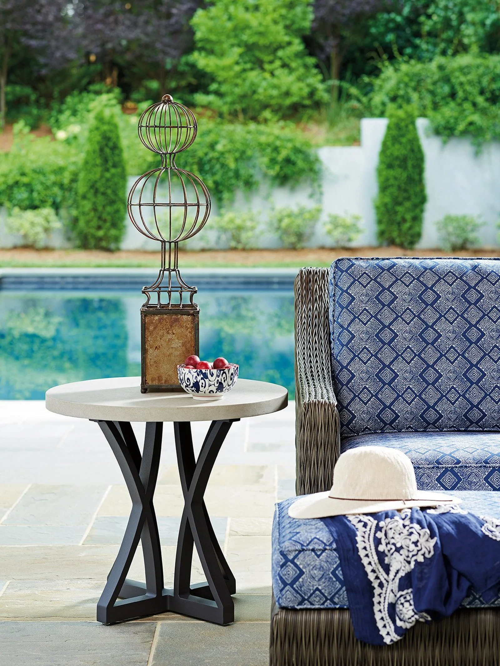 Tommy Bahama Outdoor Cypress Point Ocean Terrace Side Table - Image 2