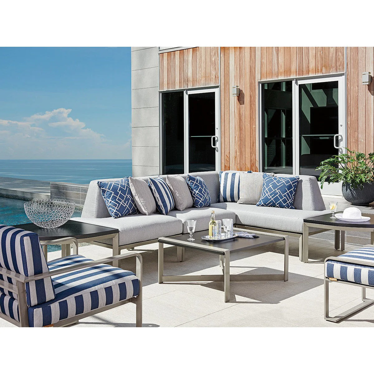 Tommy Bahama Outdoor Del Mar Rectangular Cocktail Table - Image 3