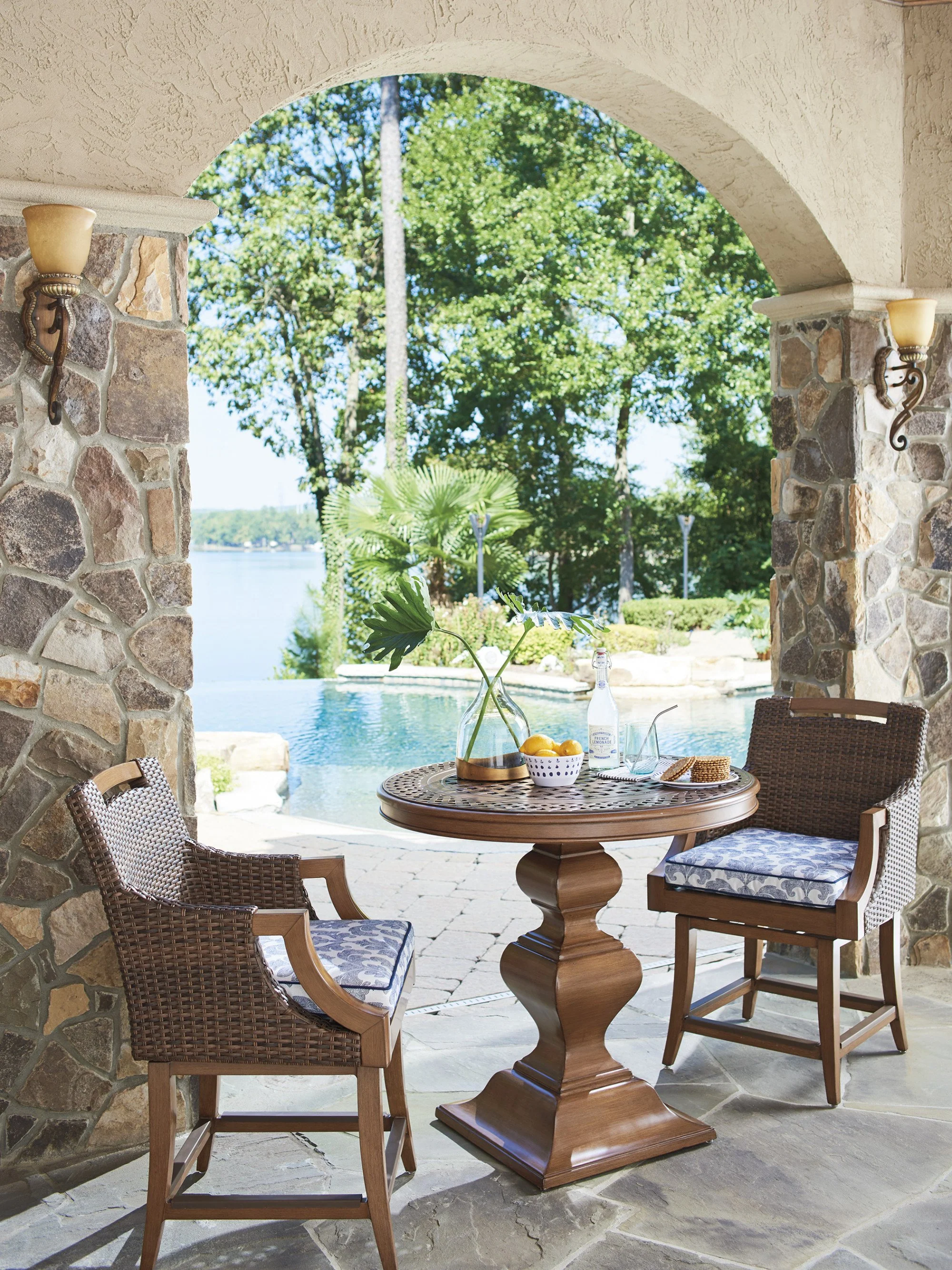Tommy Bahama Outdoor Harbor Isle Bistro Table - Image 4