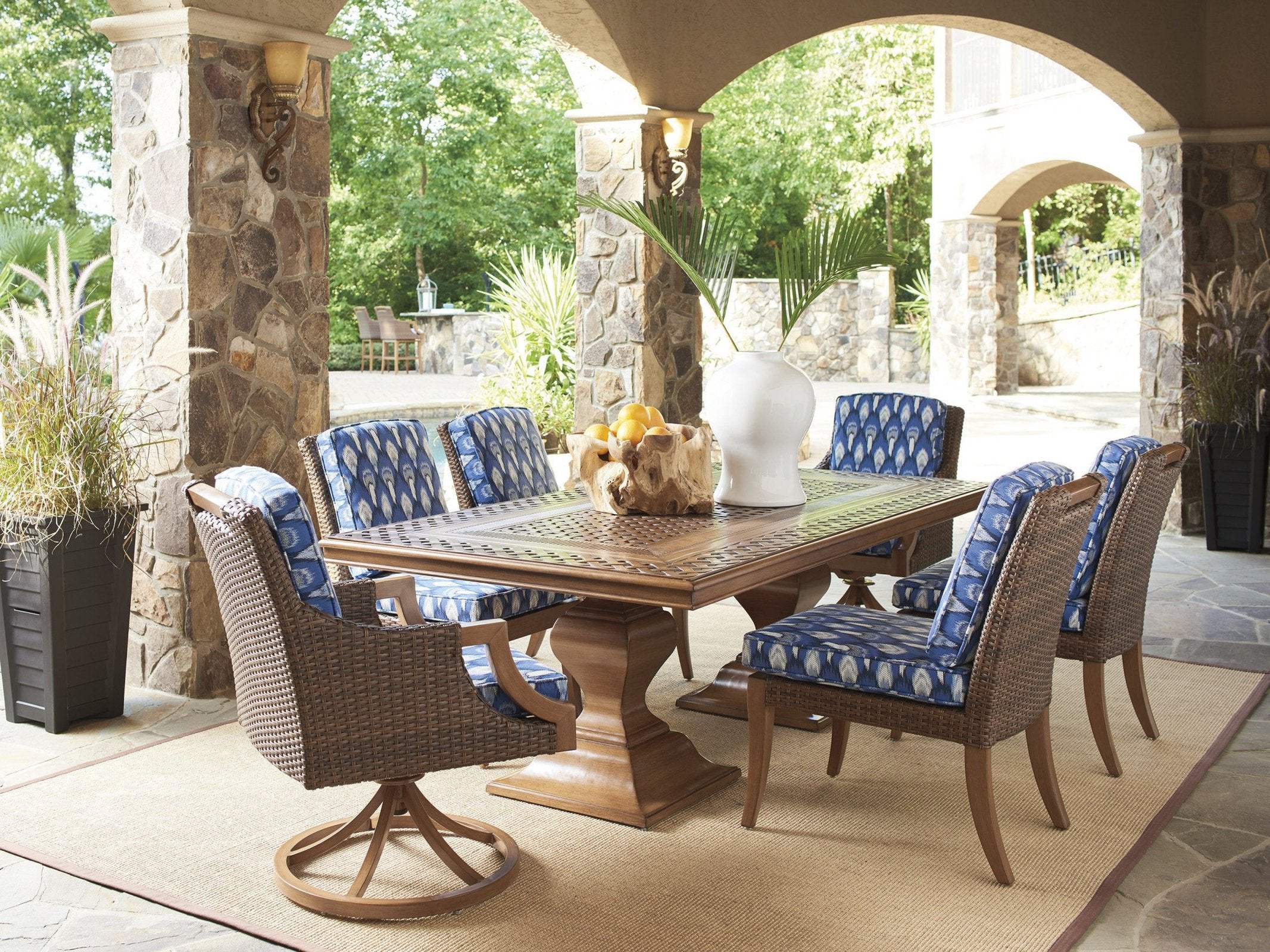 Tommy Bahama Outdoor Harbor Isle Side Dining Chair - Image 4