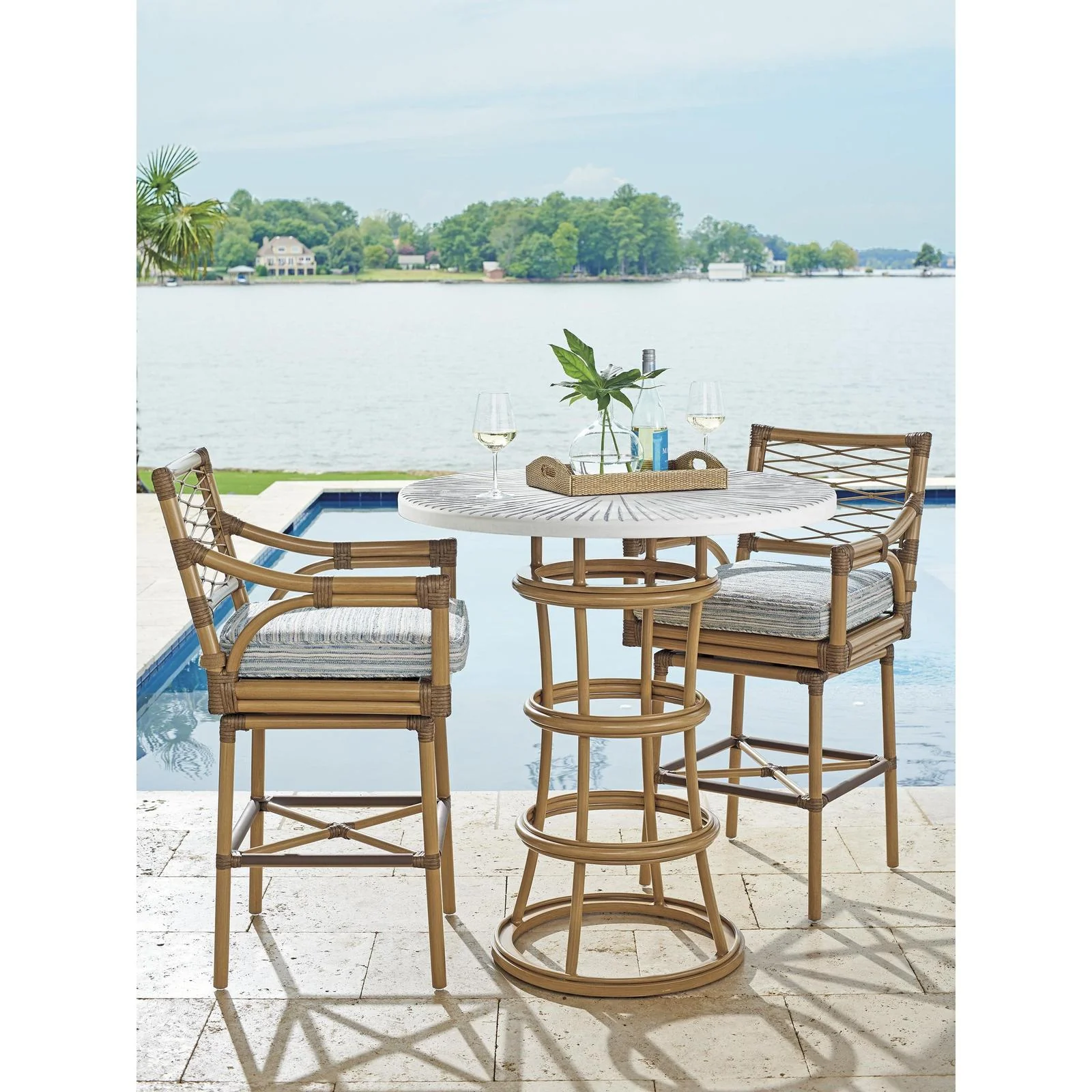 Tommy Bahama Outdoor Key Largo Bistro Table - Image 2