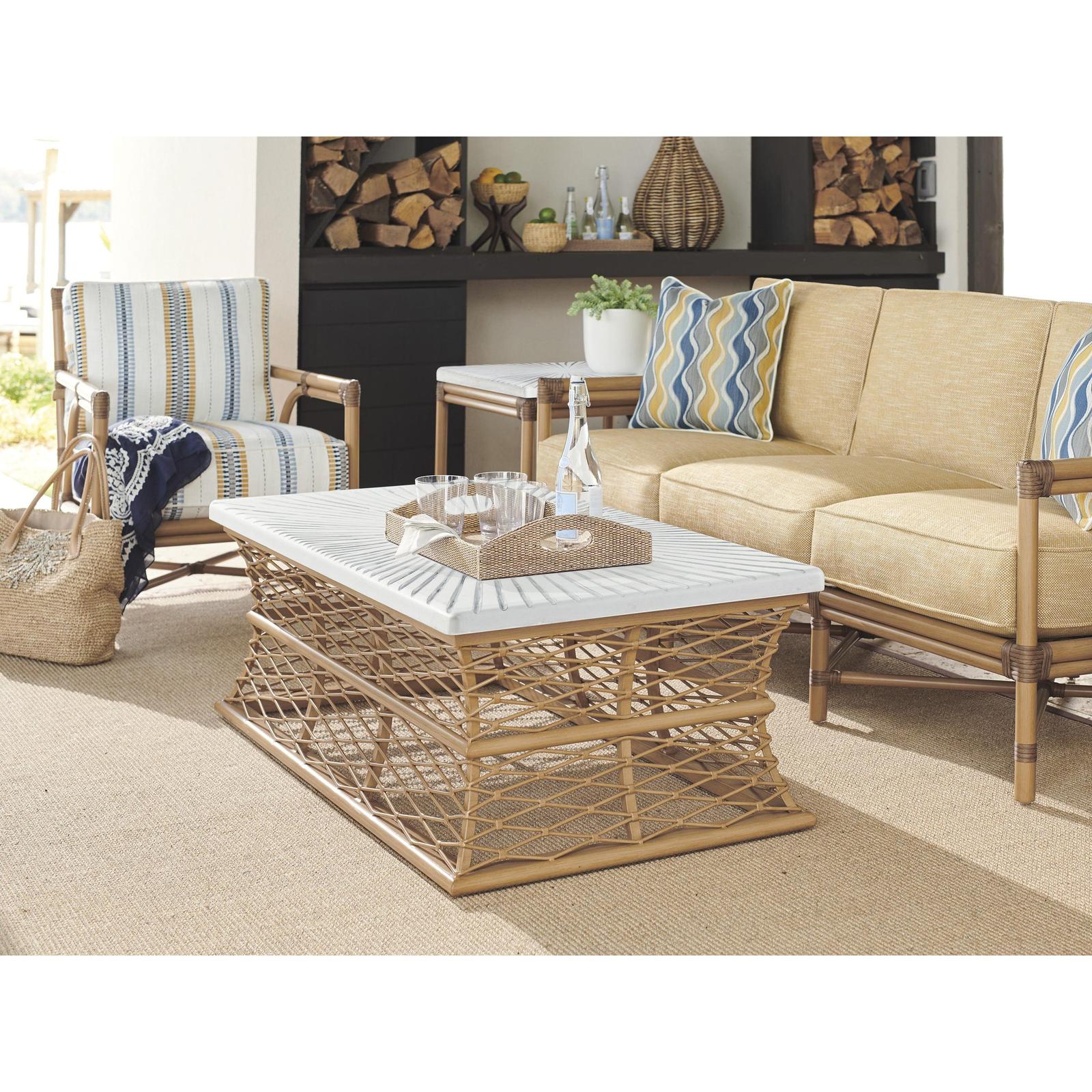 Tommy Bahama Outdoor Key Largo Rectangular Cocktail Table - Image 2