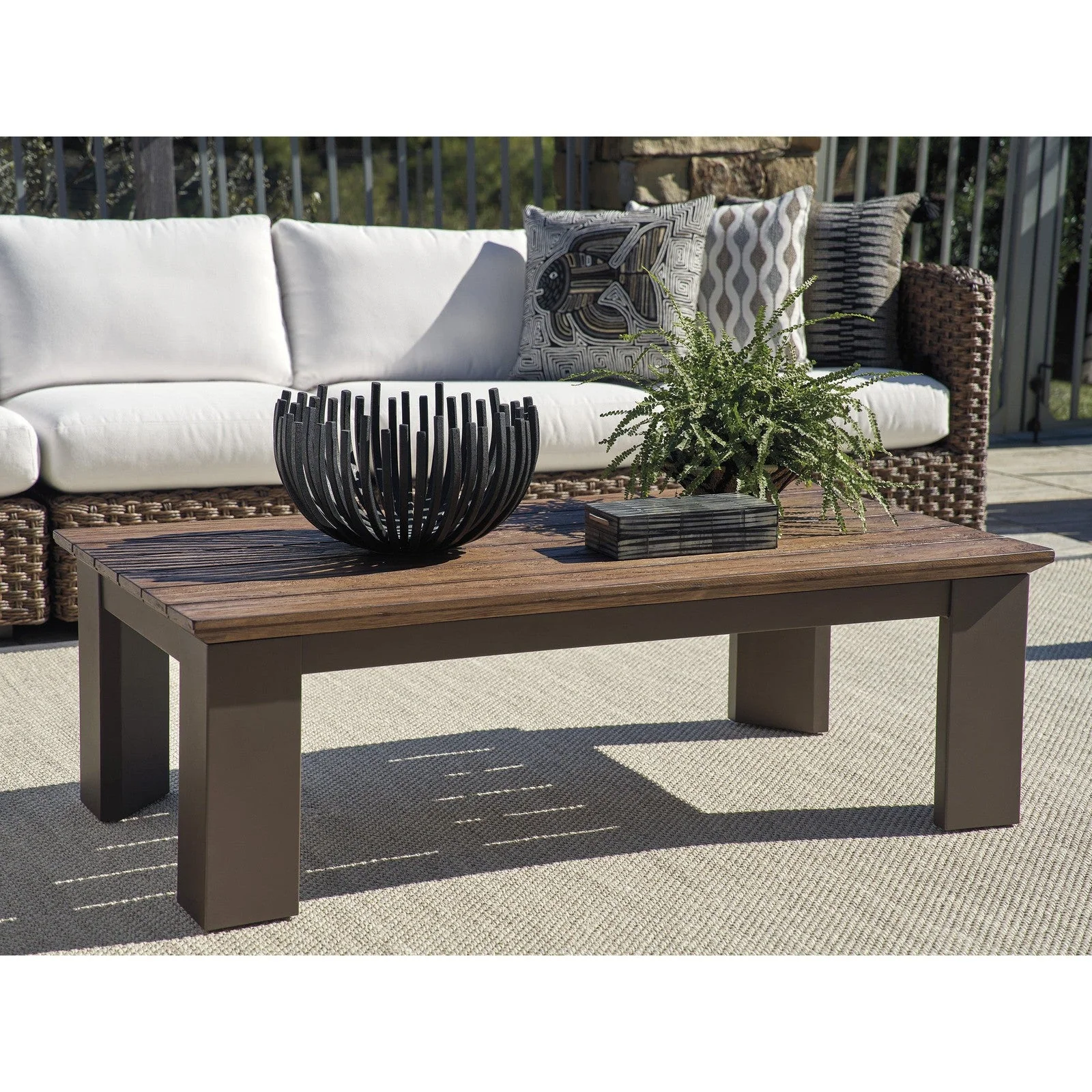 Tommy Bahama Outdoor Kilimanjaro Rectangular Cocktail Table - Image 2