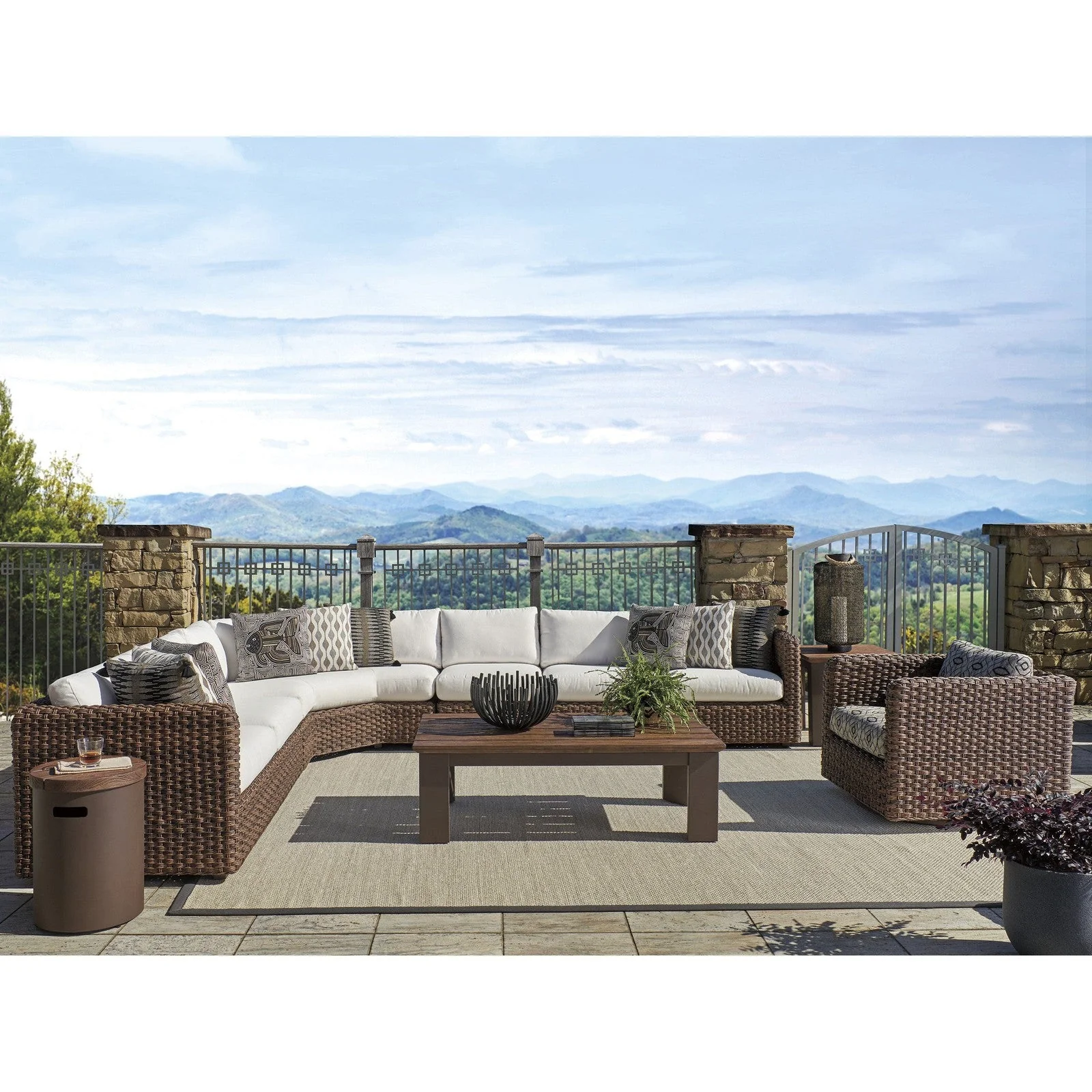Tommy Bahama Outdoor Kilimanjaro Rectangular Cocktail Table - Image 3