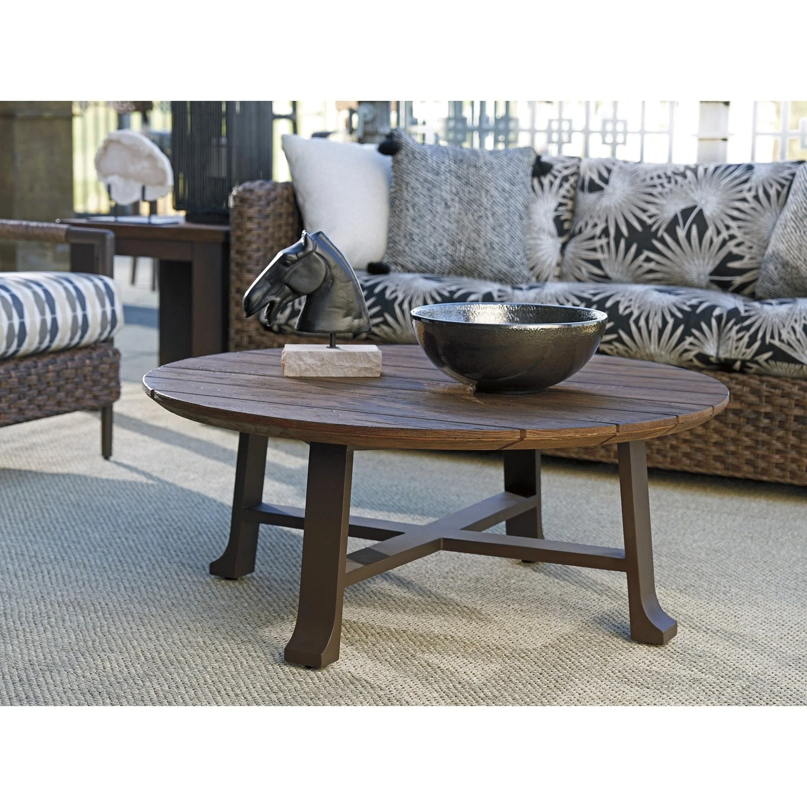 Tommy Bahama Outdoor Kilimanjaro Round Cocktail Table - Image 2